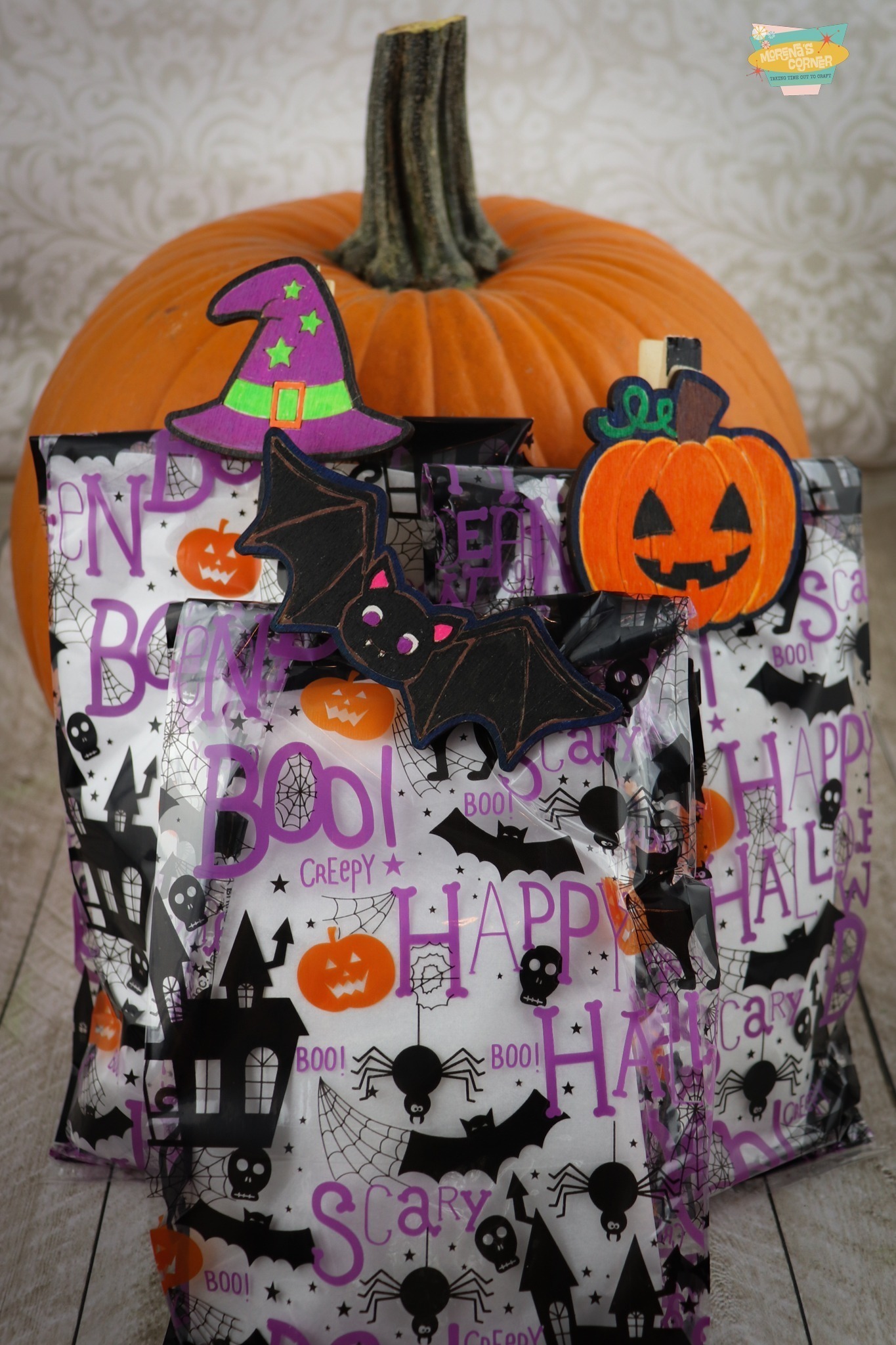 DIY boo bag clips