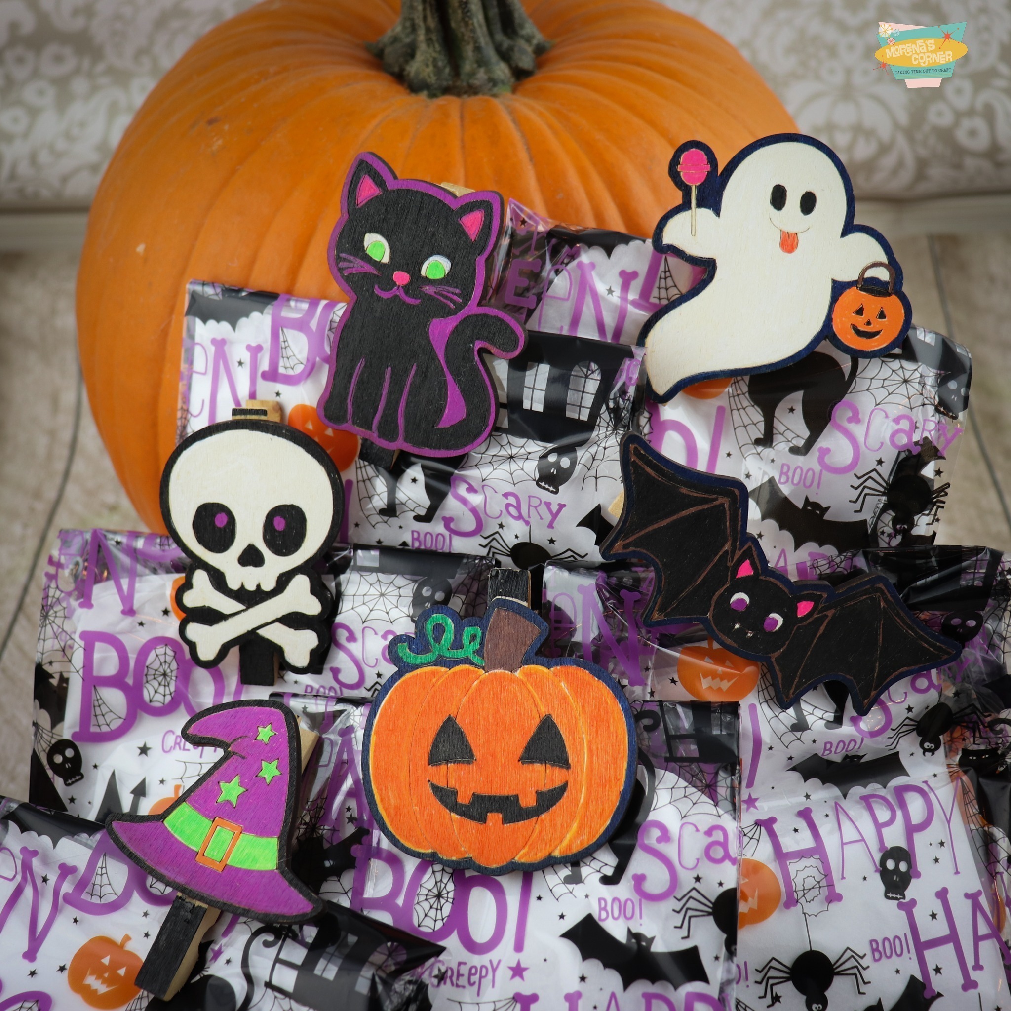 make your own halloween gift bag tags