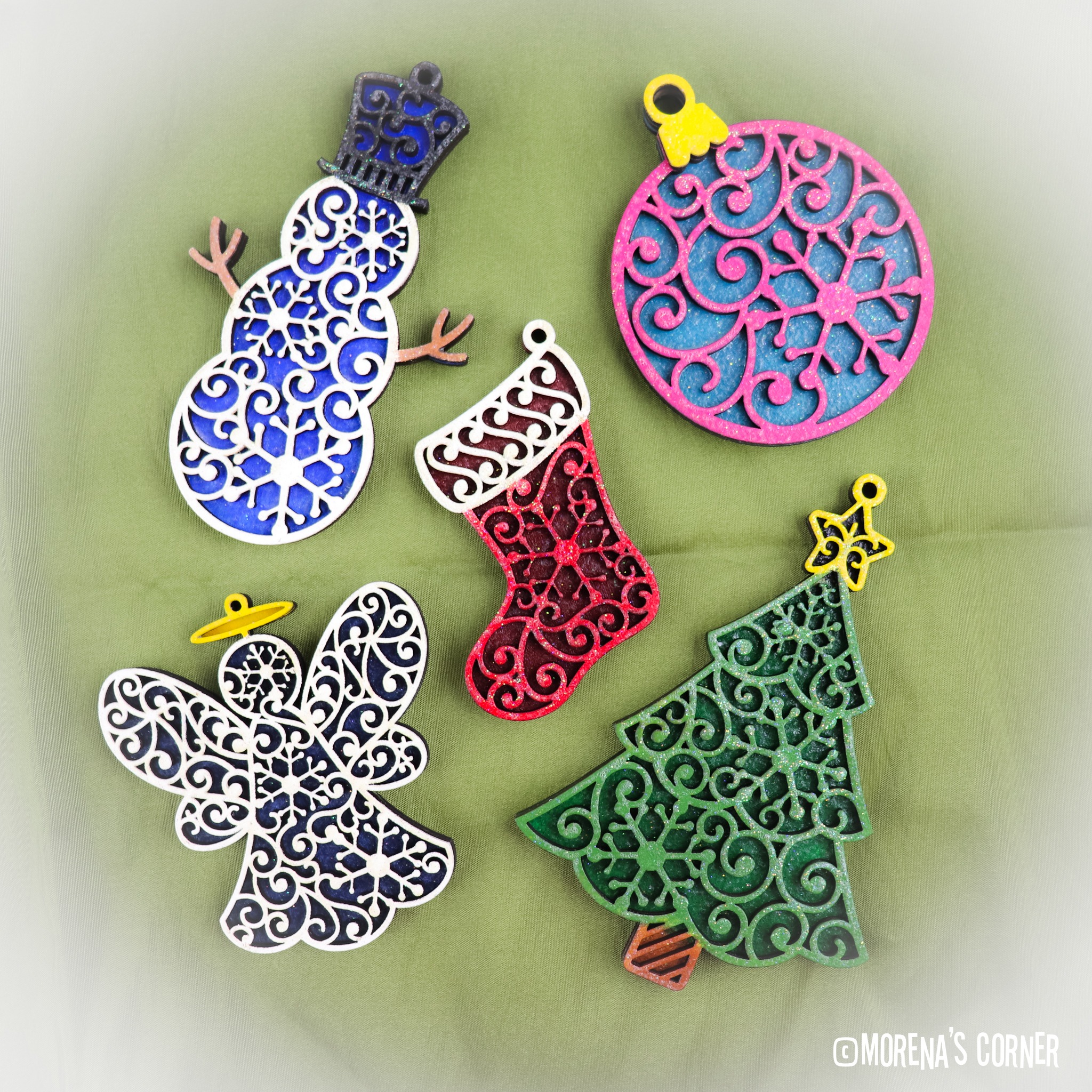 Layered Laser Cut Ornaments Tutorial