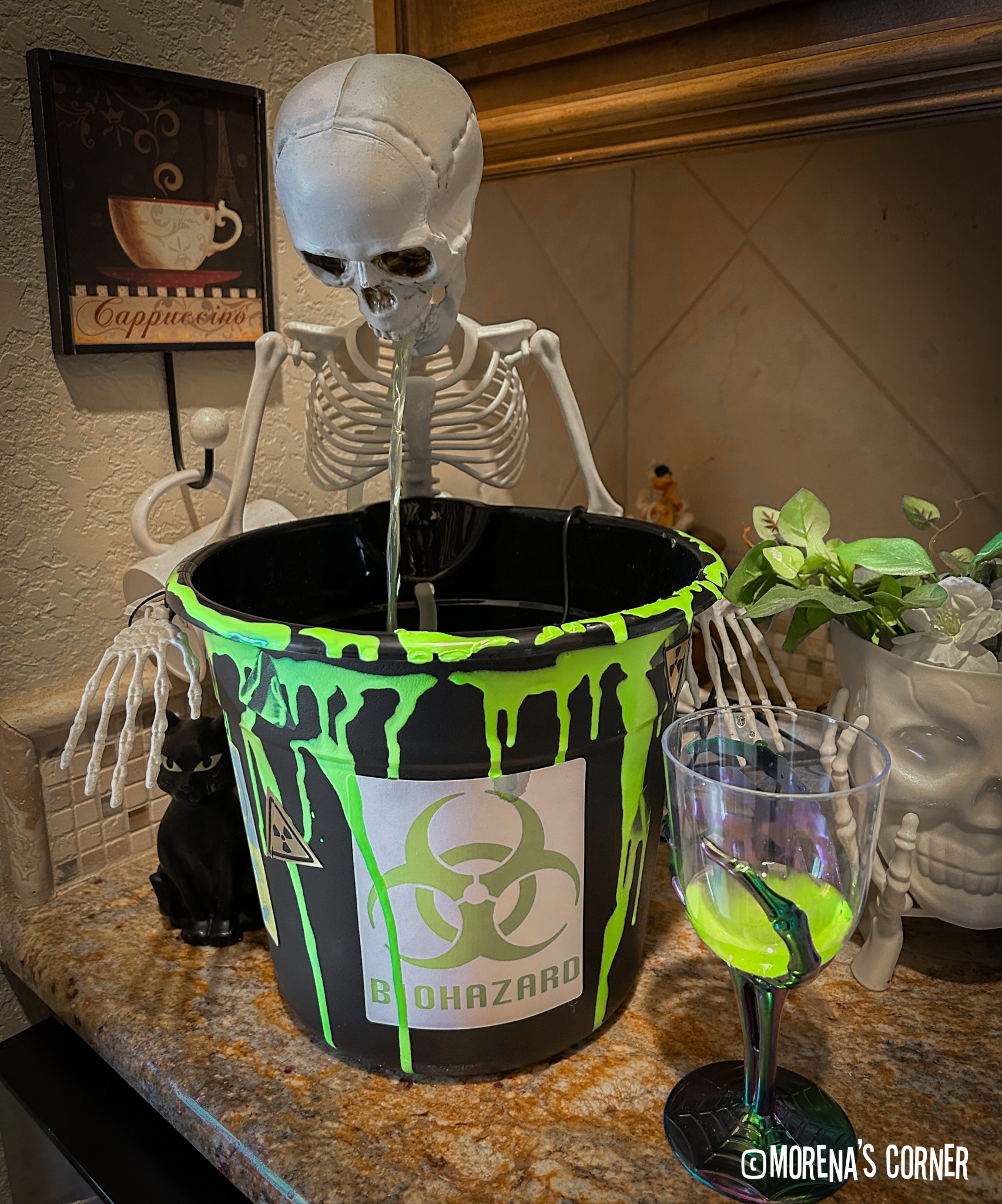 diy halloween punch bowl