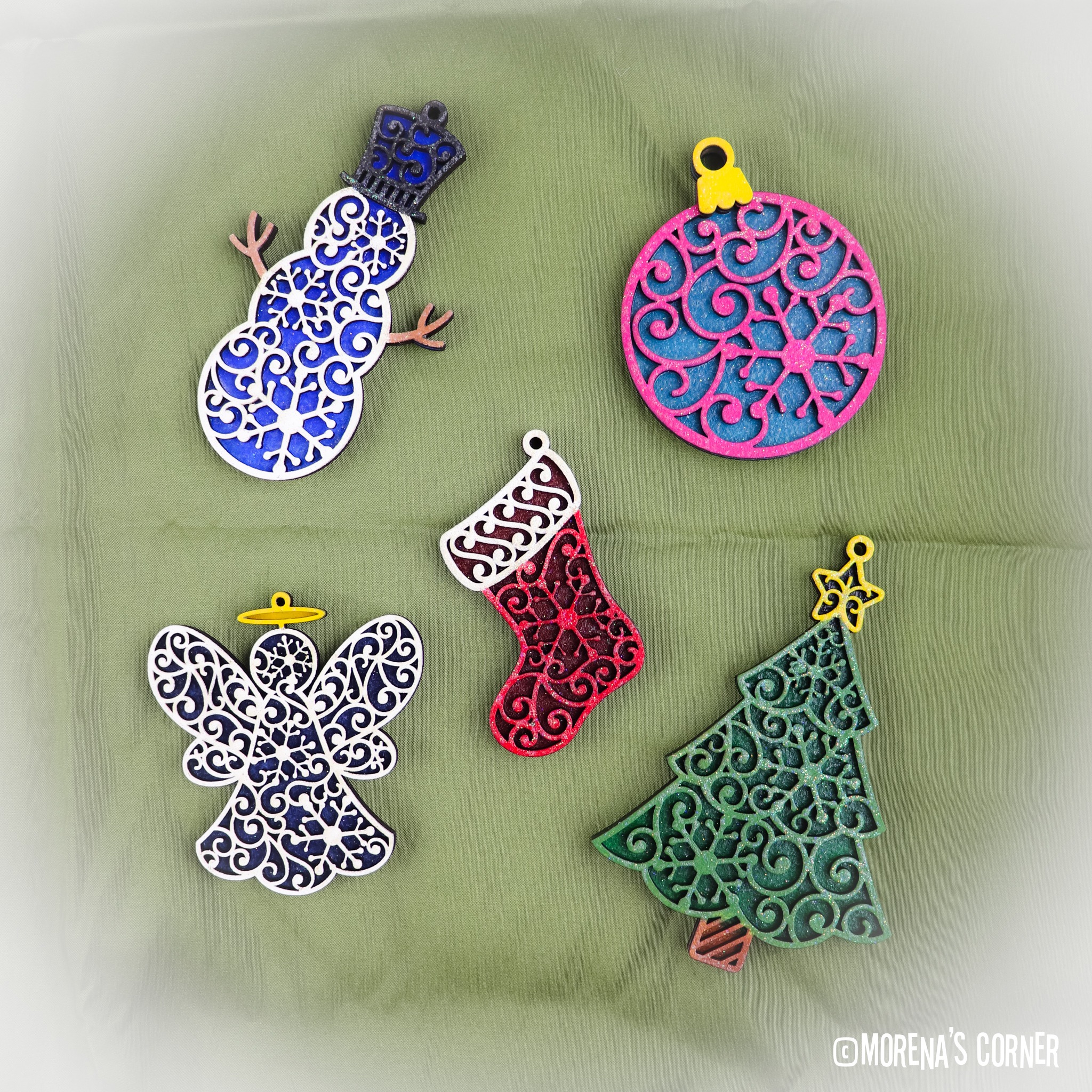 Layered Laser Cut Ornaments Tutorial