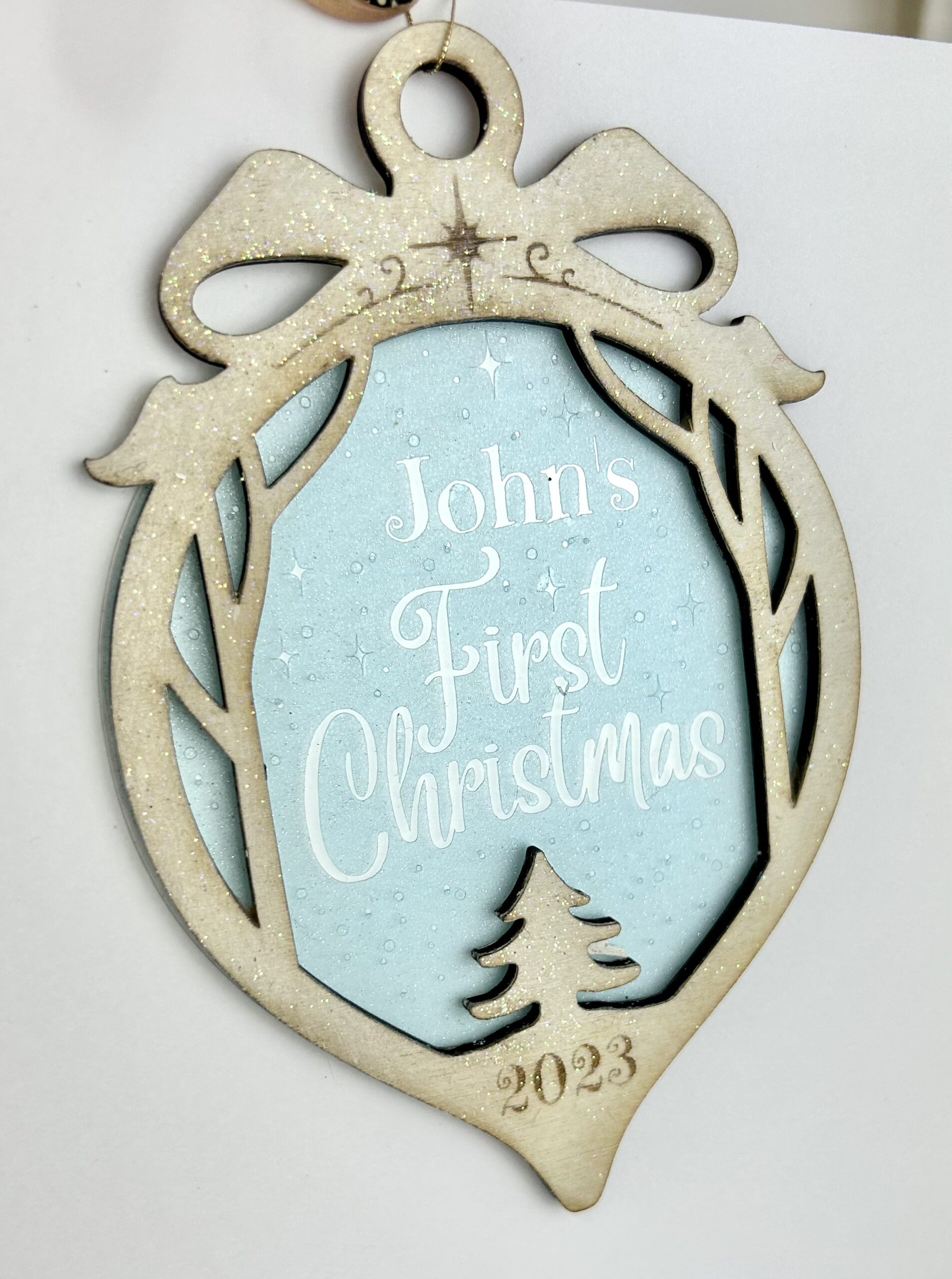 glitter ornaments