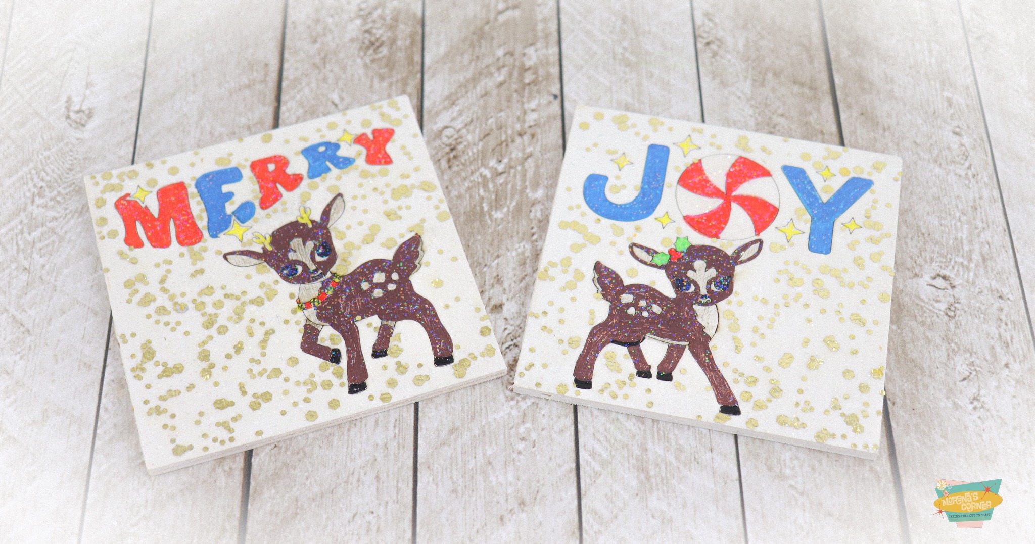 Christmas Coaster DIY plus Ornament Giveaway