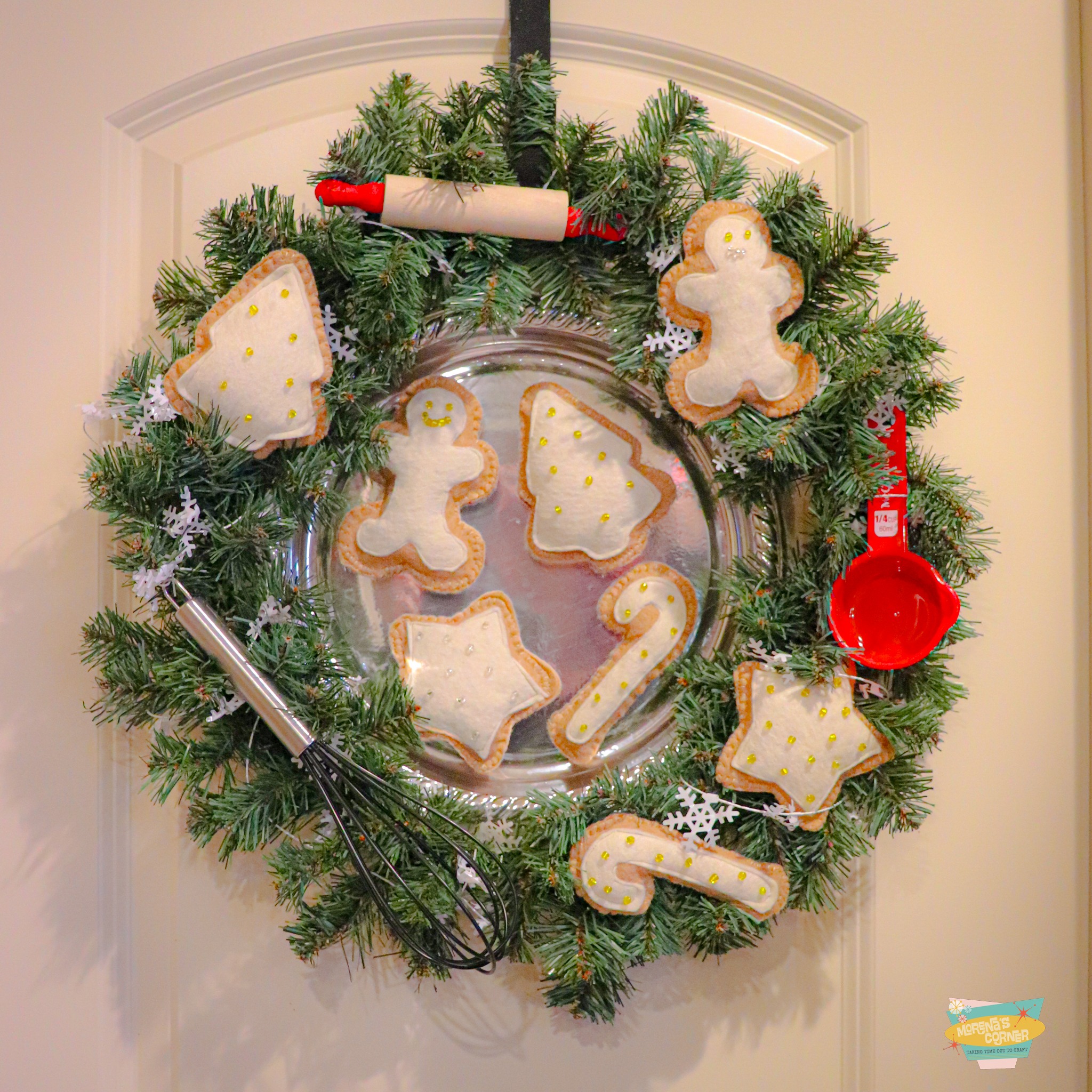 sugar cookie wreath DIY