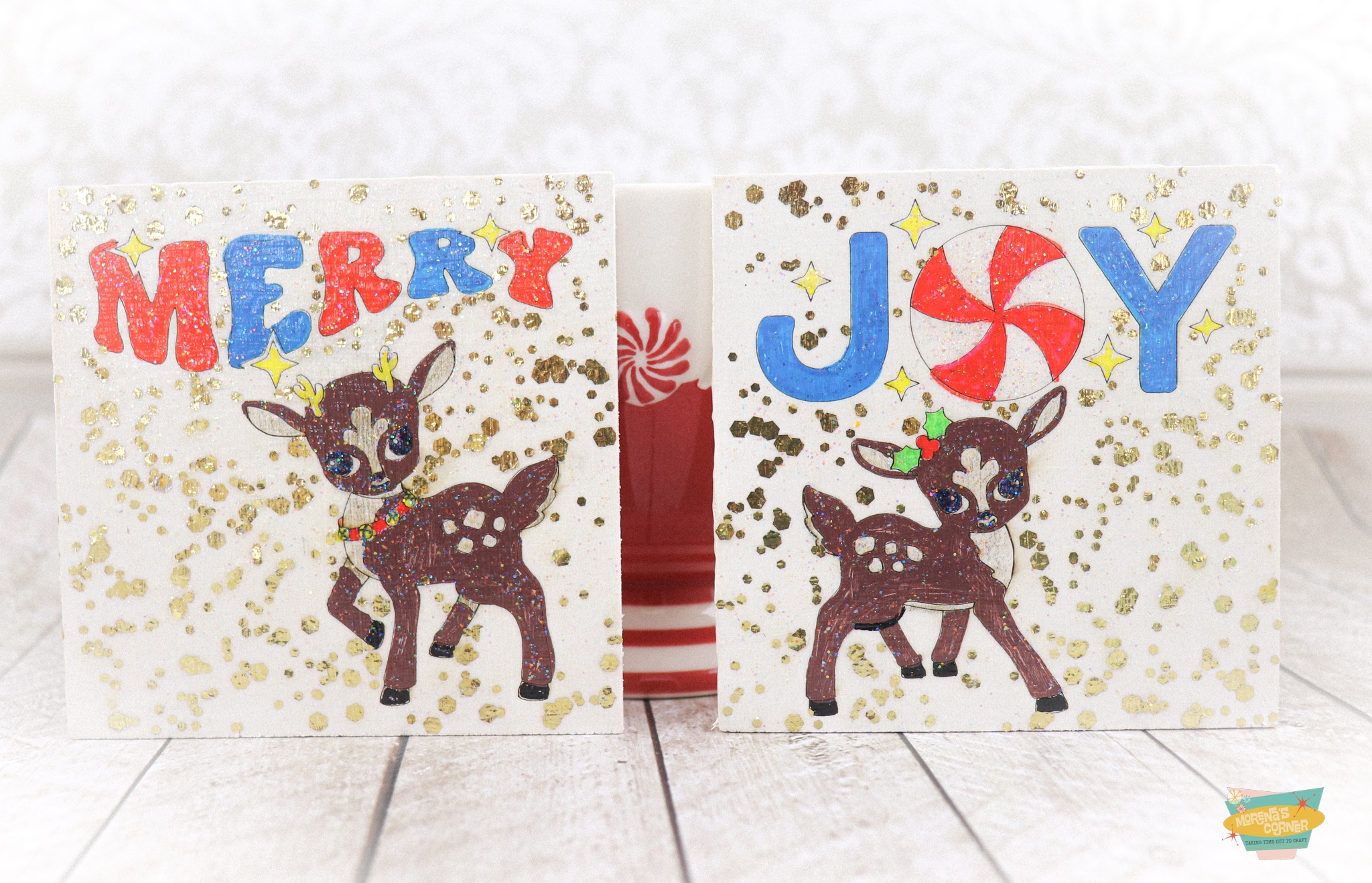 Christmas Coaster DIY plus Ornament Giveaway