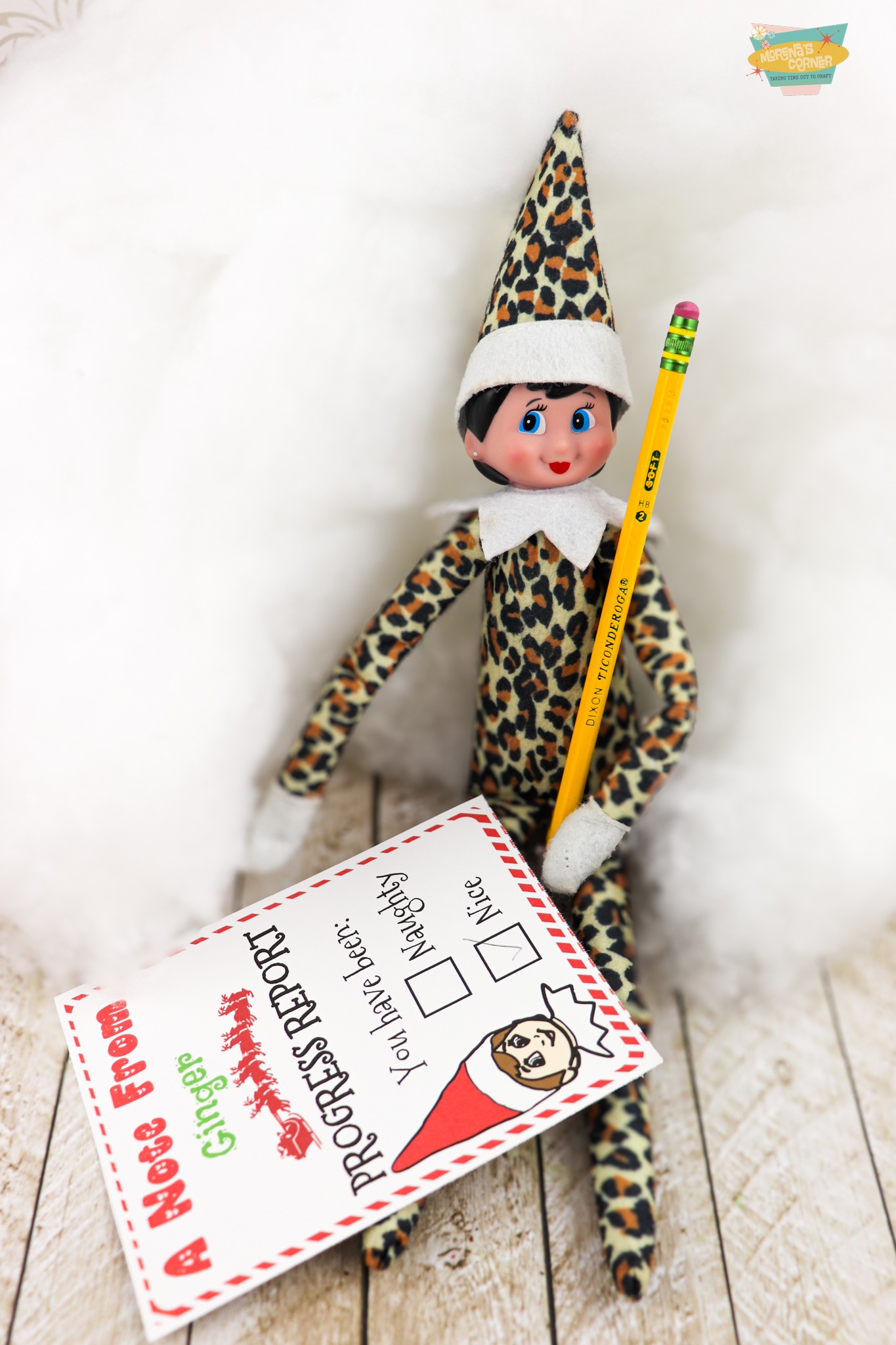 elf on shelf progress report printable