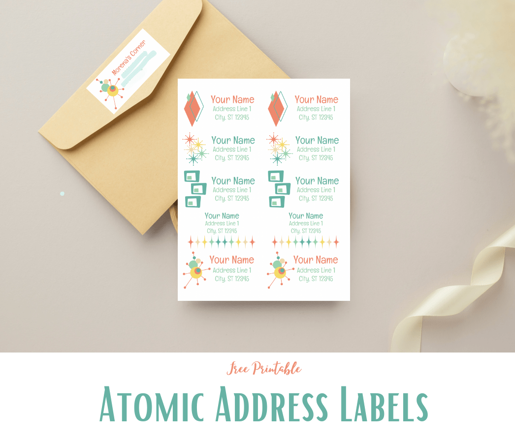 MCM Stickers Free Printables to Personalize