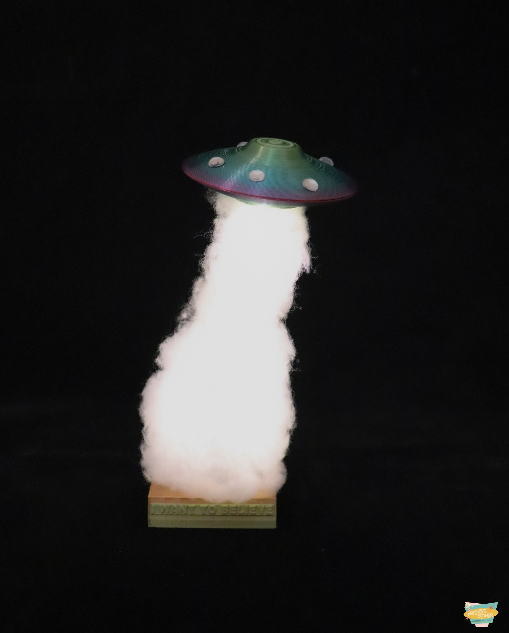 alien UFO glowing lamp tutorial
