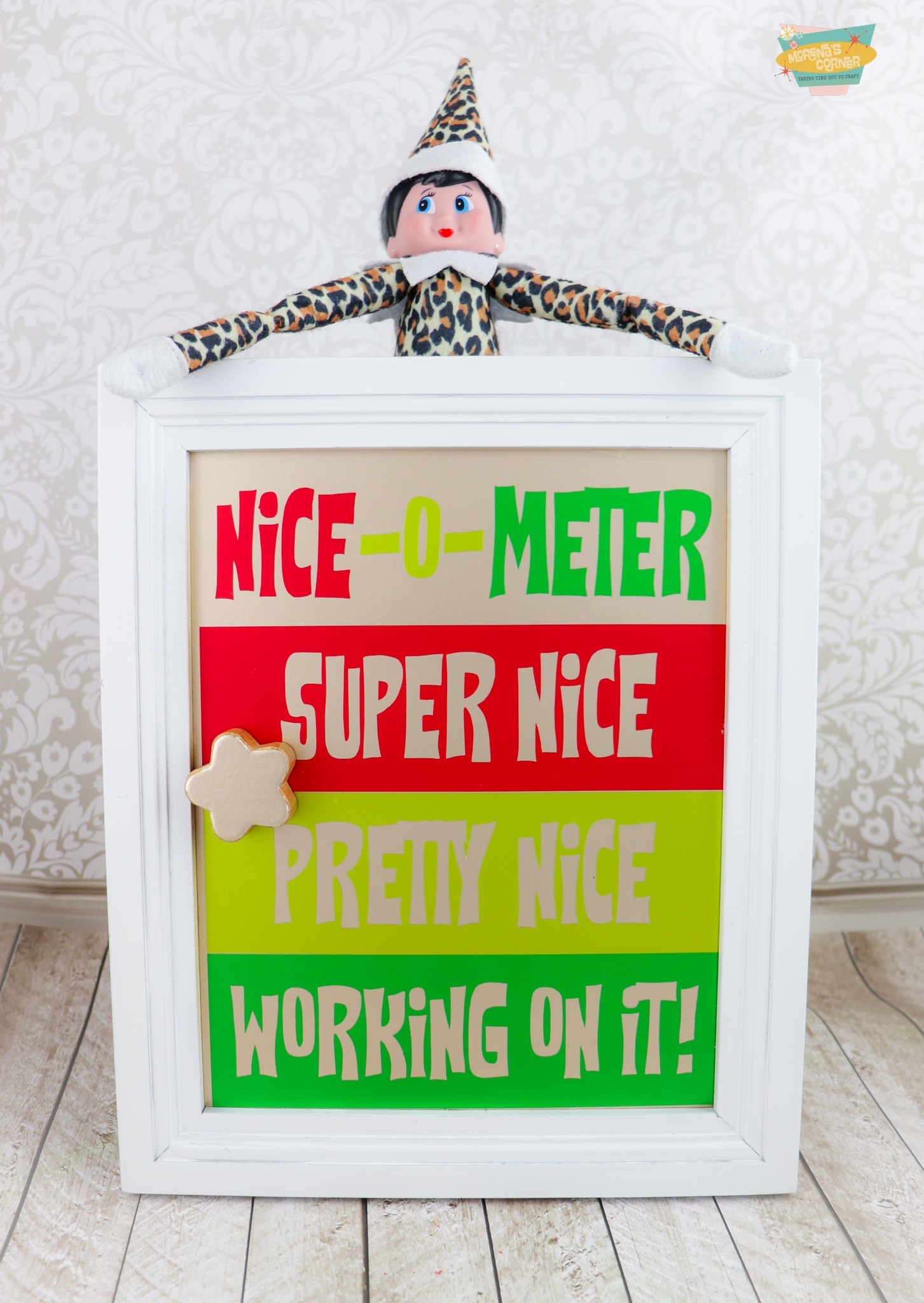 nice-o-meter christmas sign