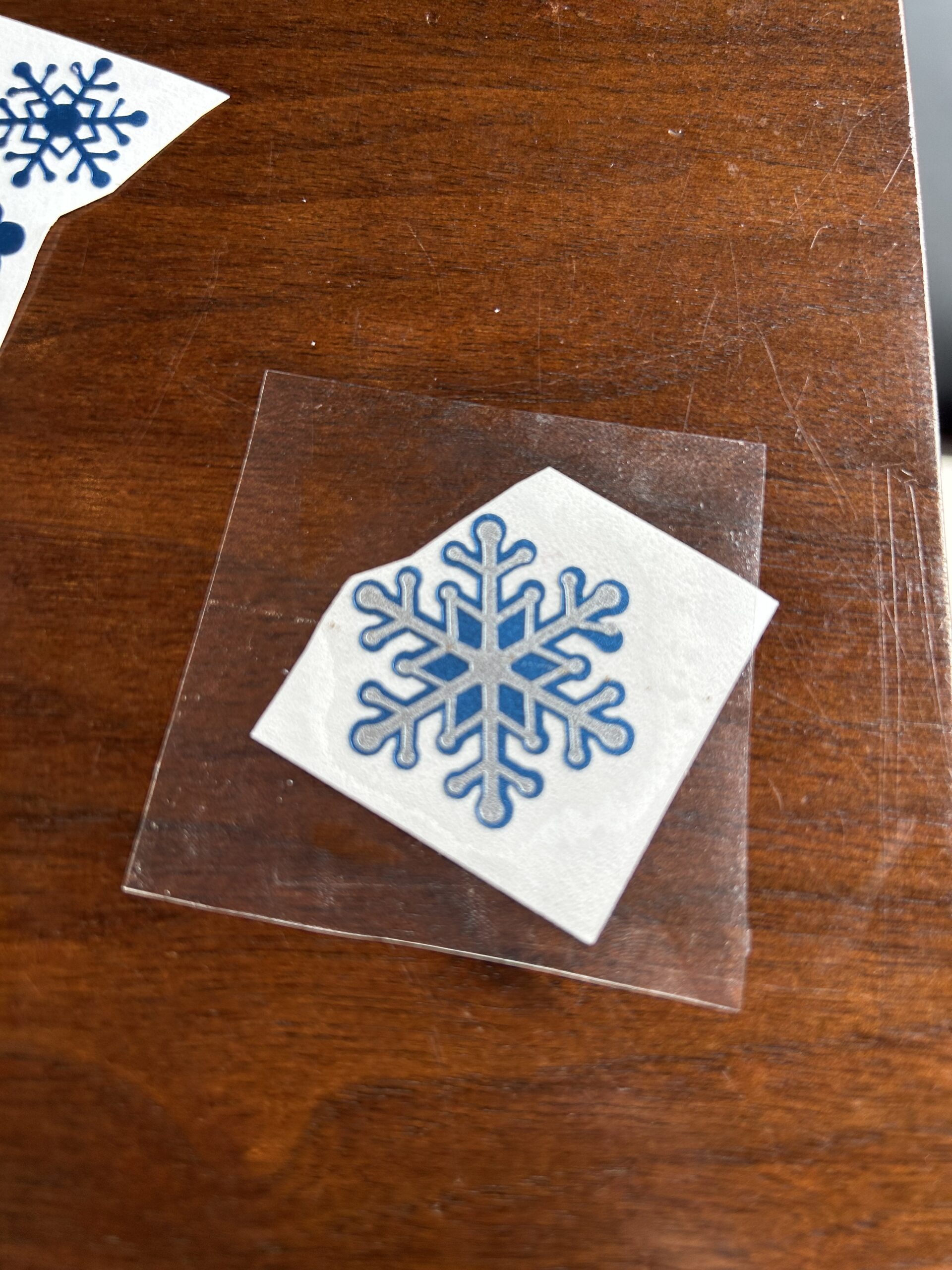 vinyl snowflakes