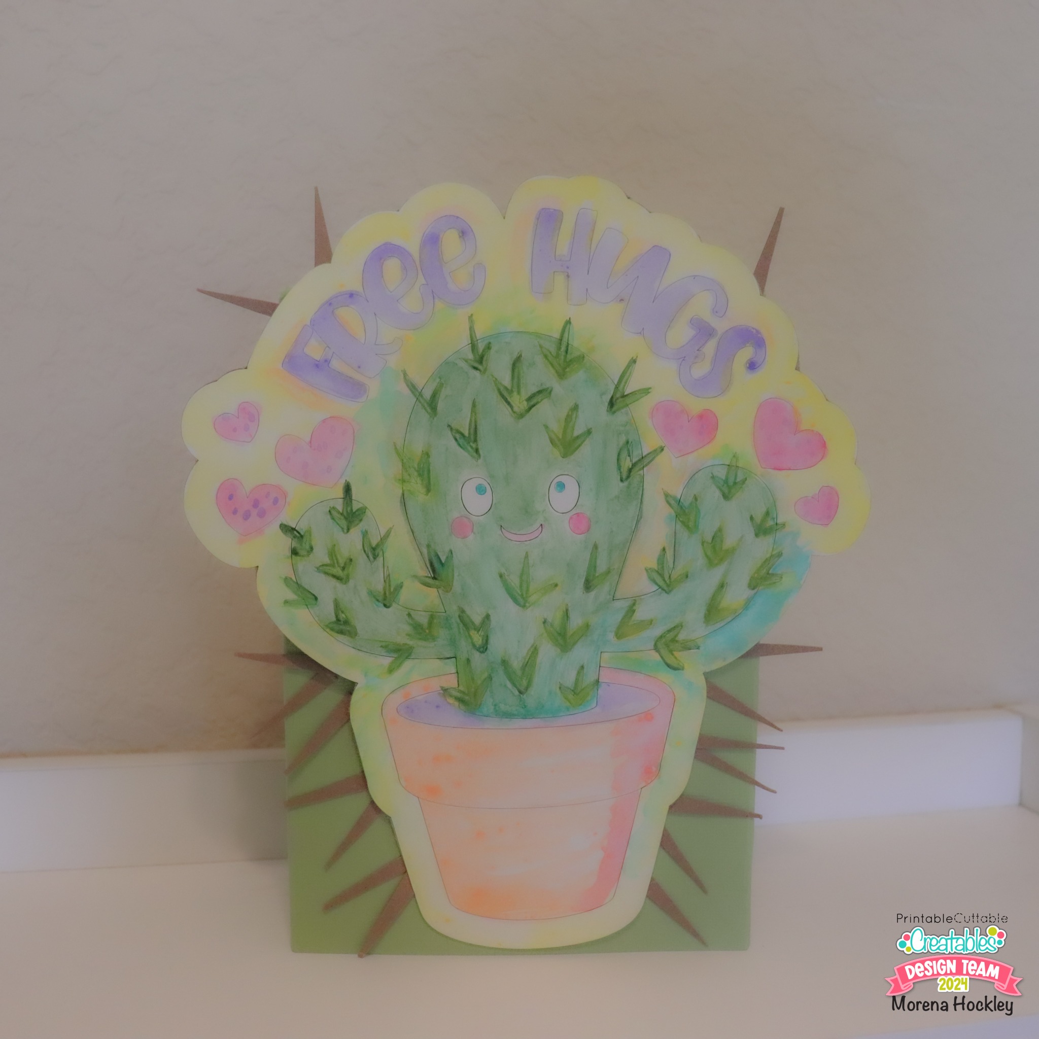 cactus valentine box DIY