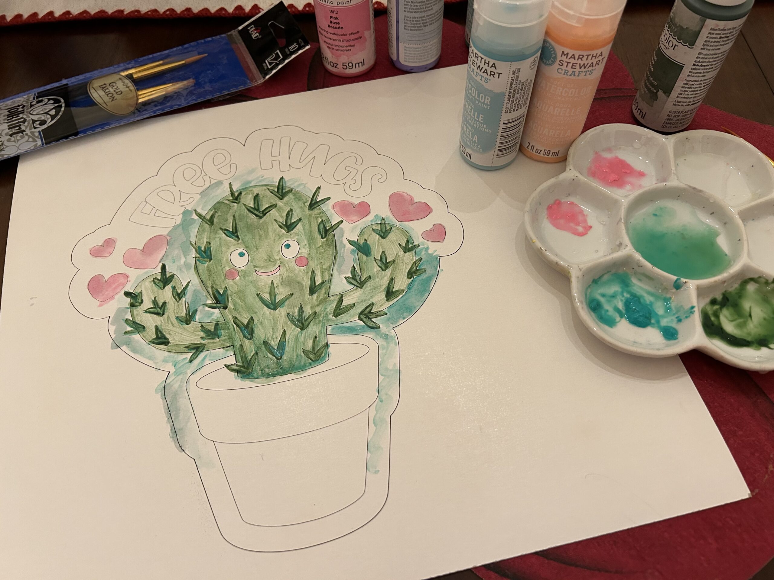 watercolor acrylic paint