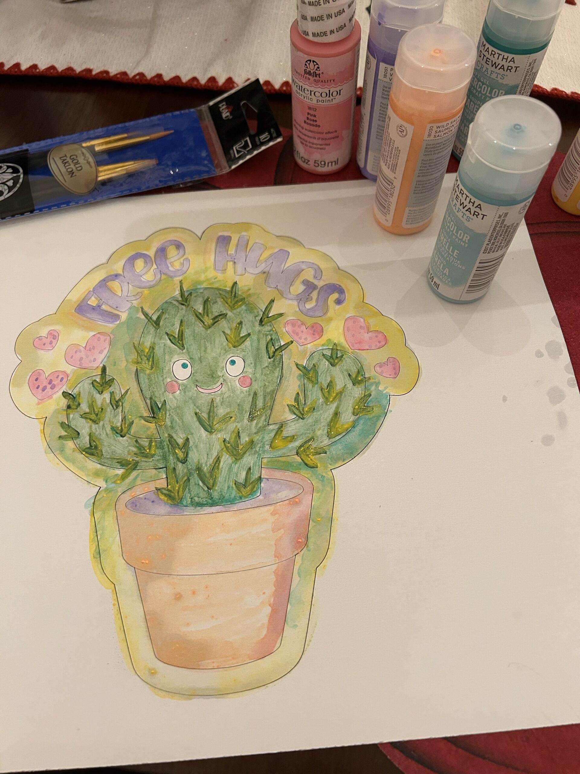 martha stewart acrylic watercolor paints