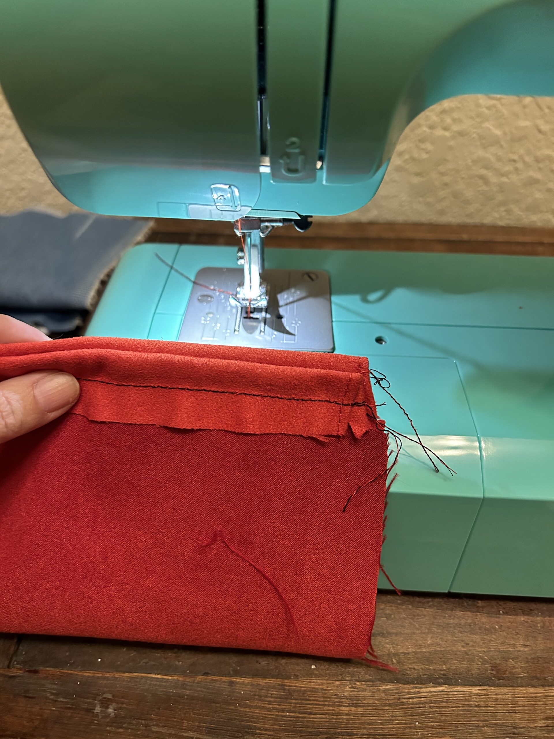 make a drawstring valentine bag