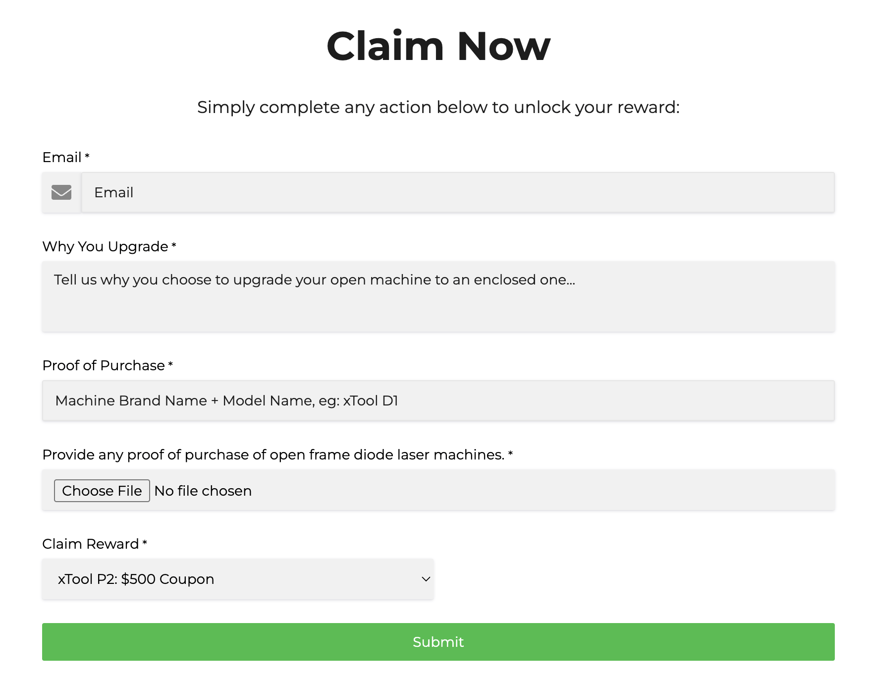 xtool virtual trade in