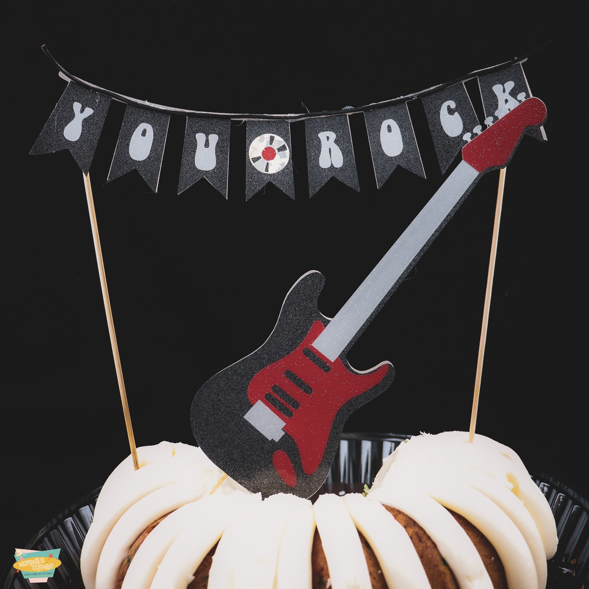 DIY Rock Star Party Cake Topper