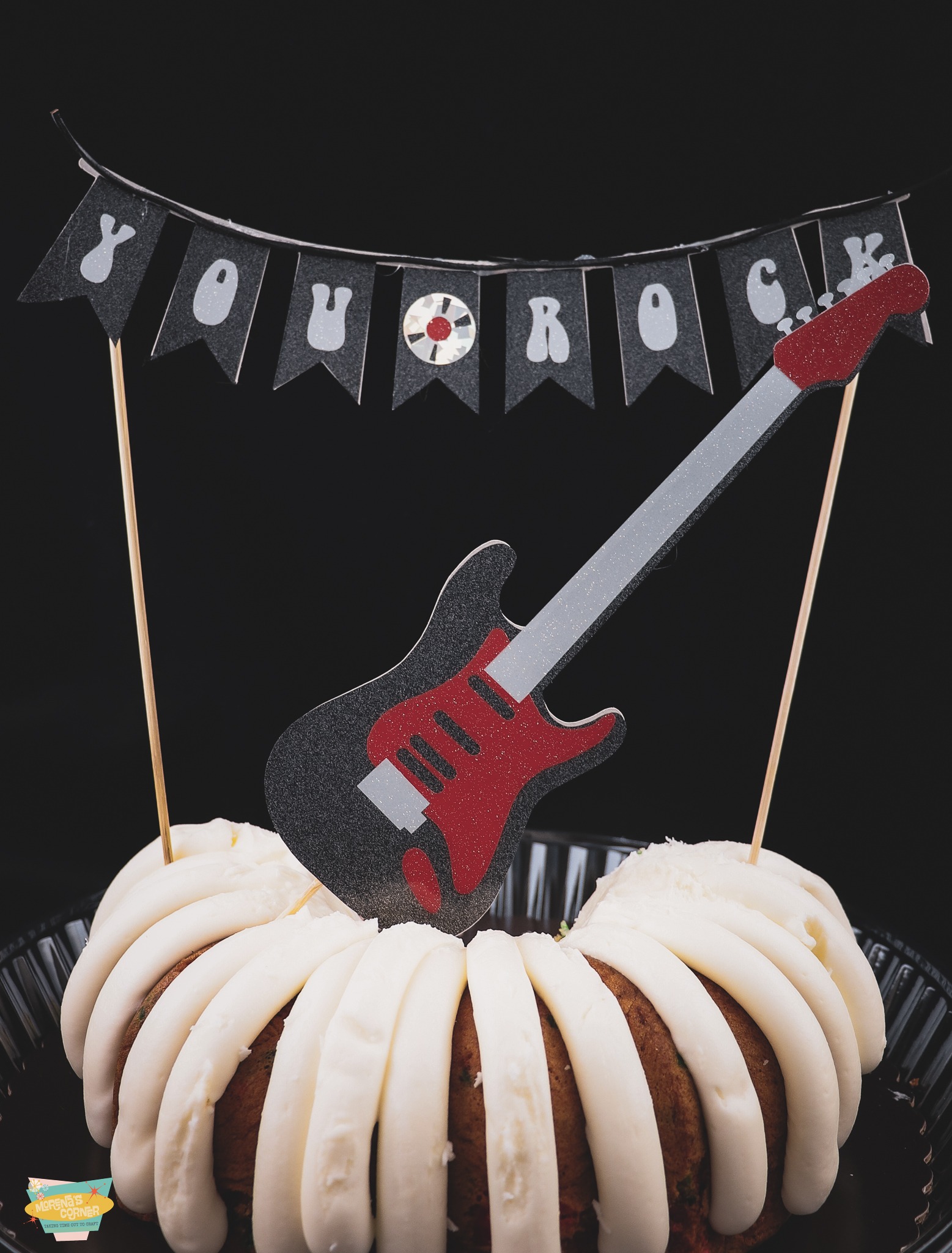 DIY Rock Star Party Cake Topper