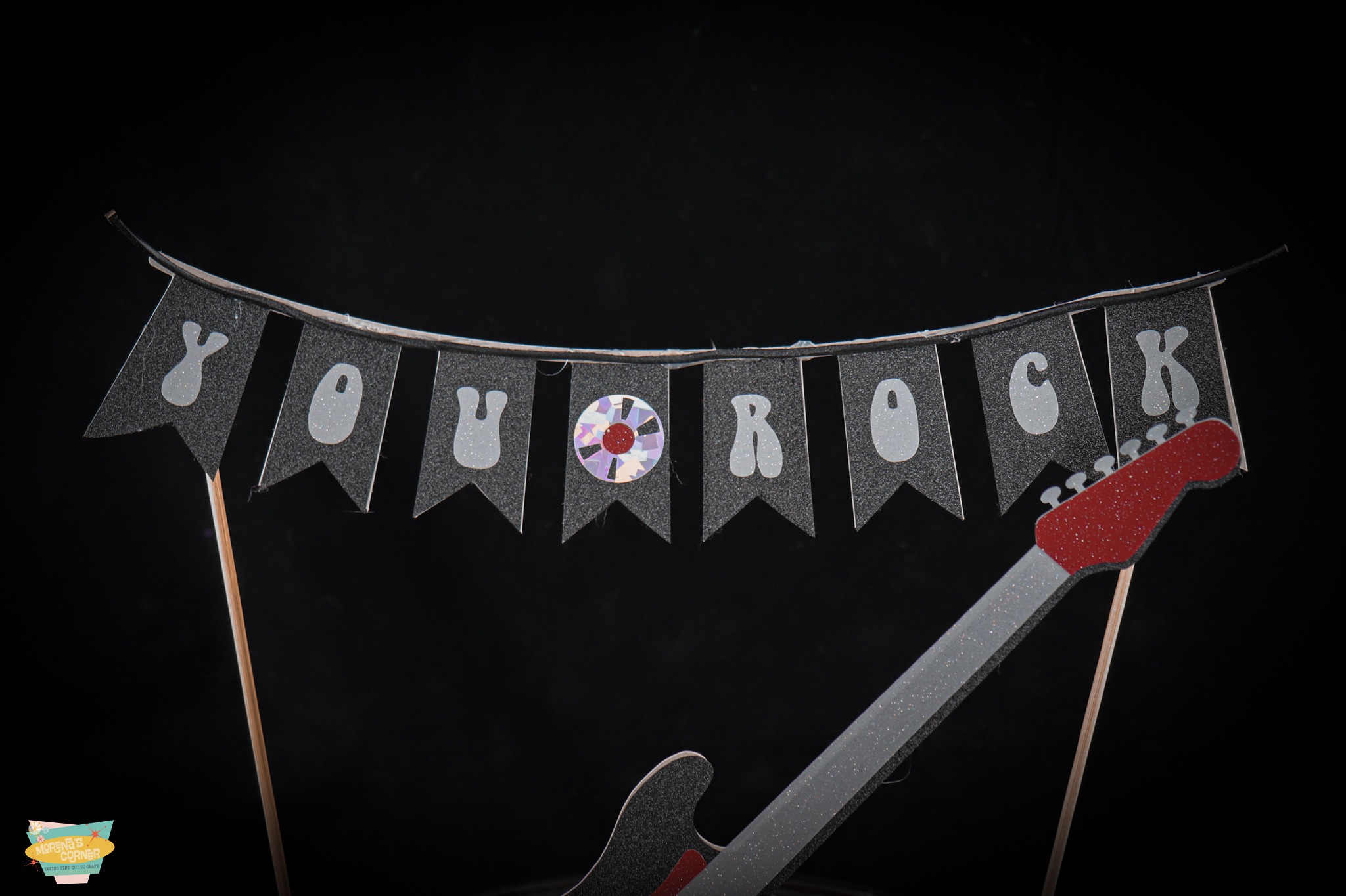 rock star party banner tutorial