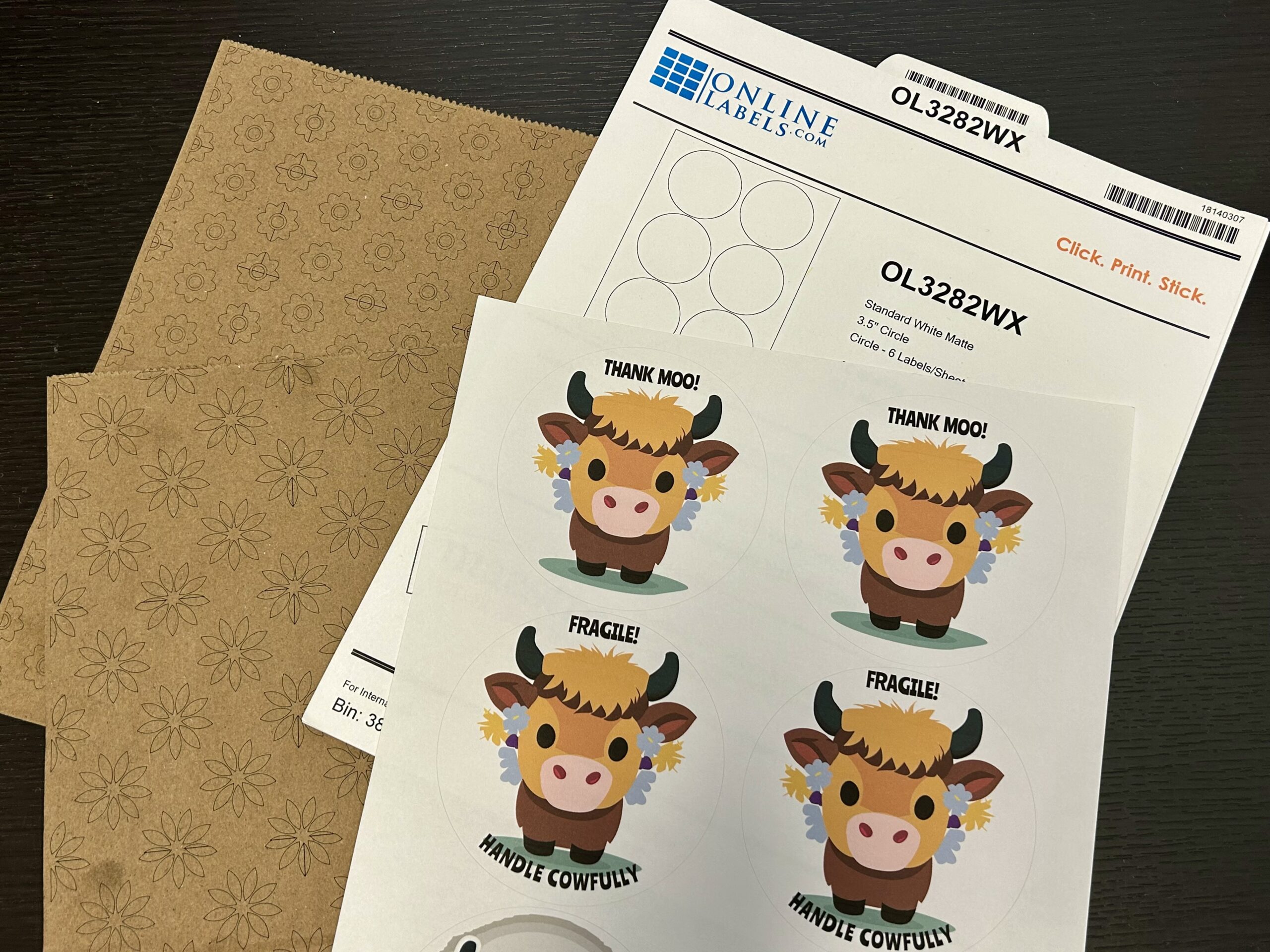 print stickers at home
