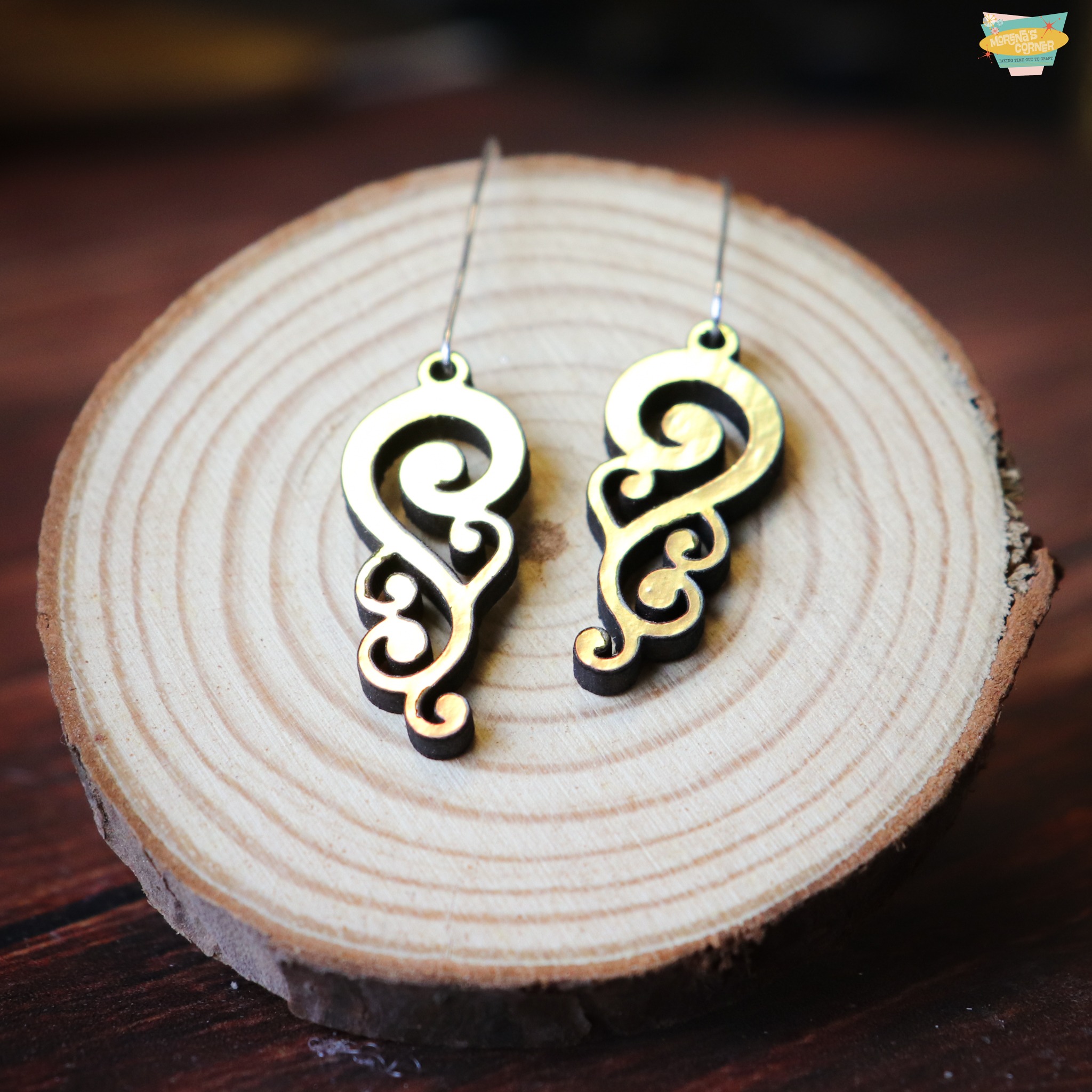 Laser Cut Earrings 3 Ways