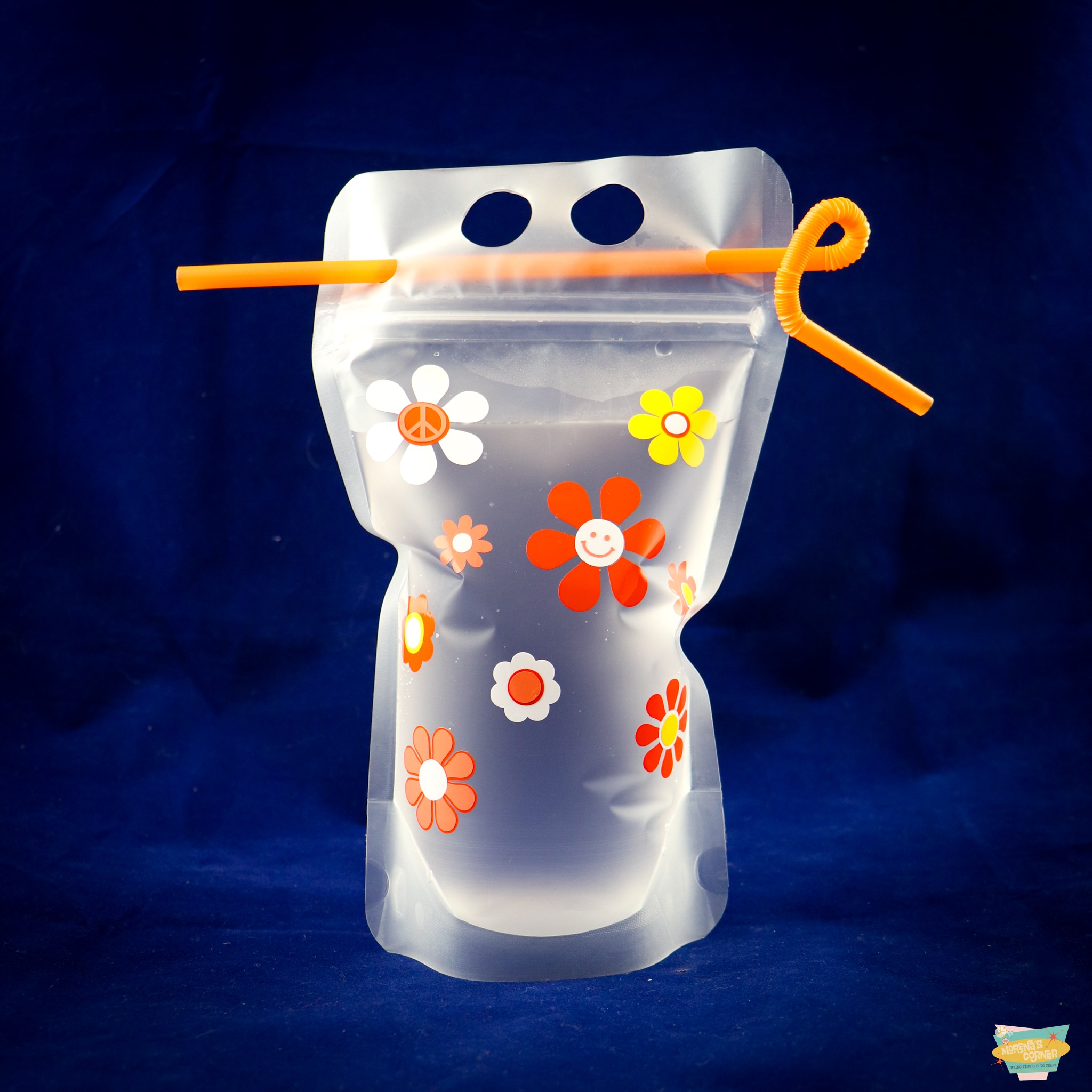 sun change vinyl drink pouch