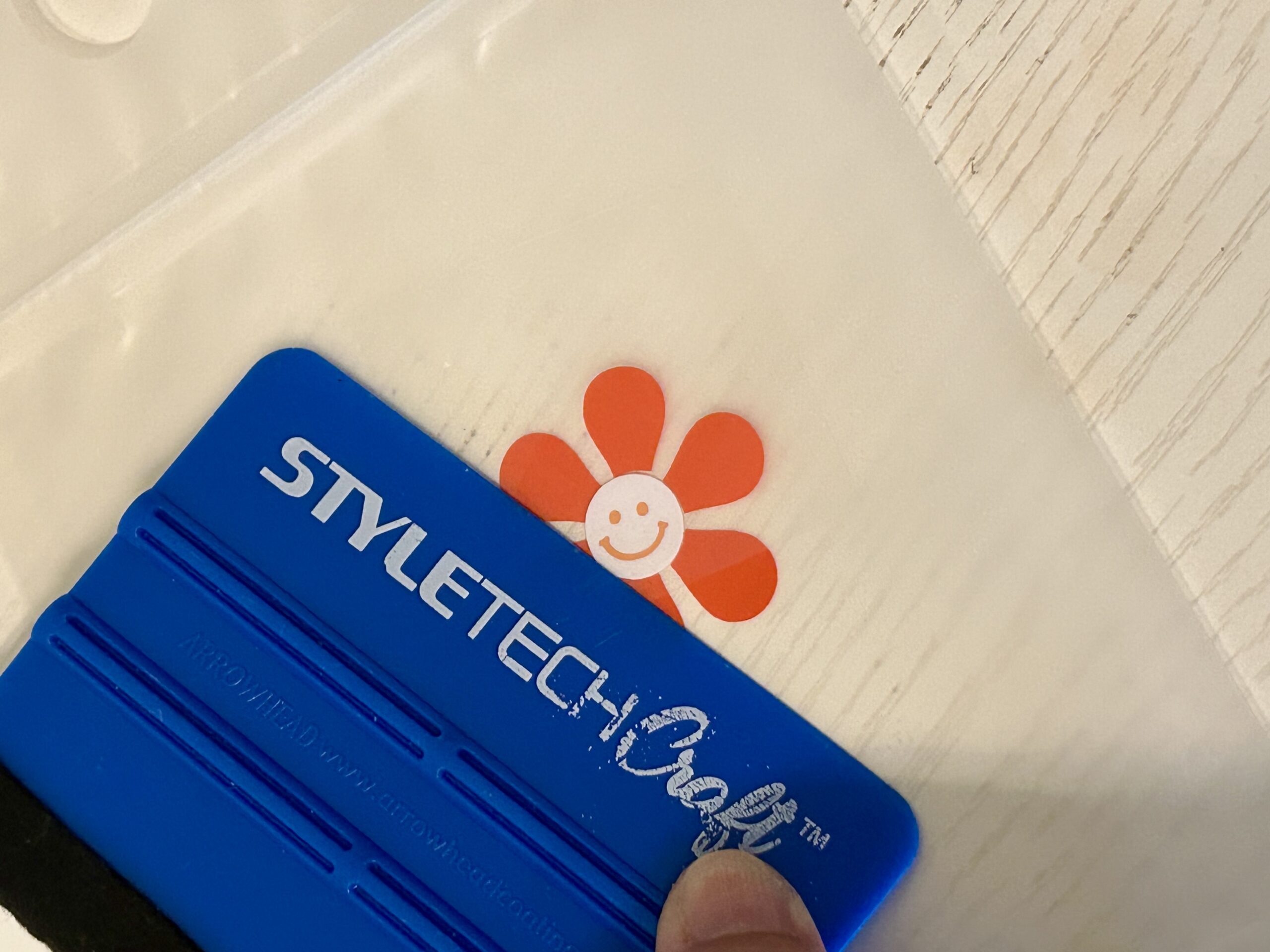transfer vinyl to drink pouch