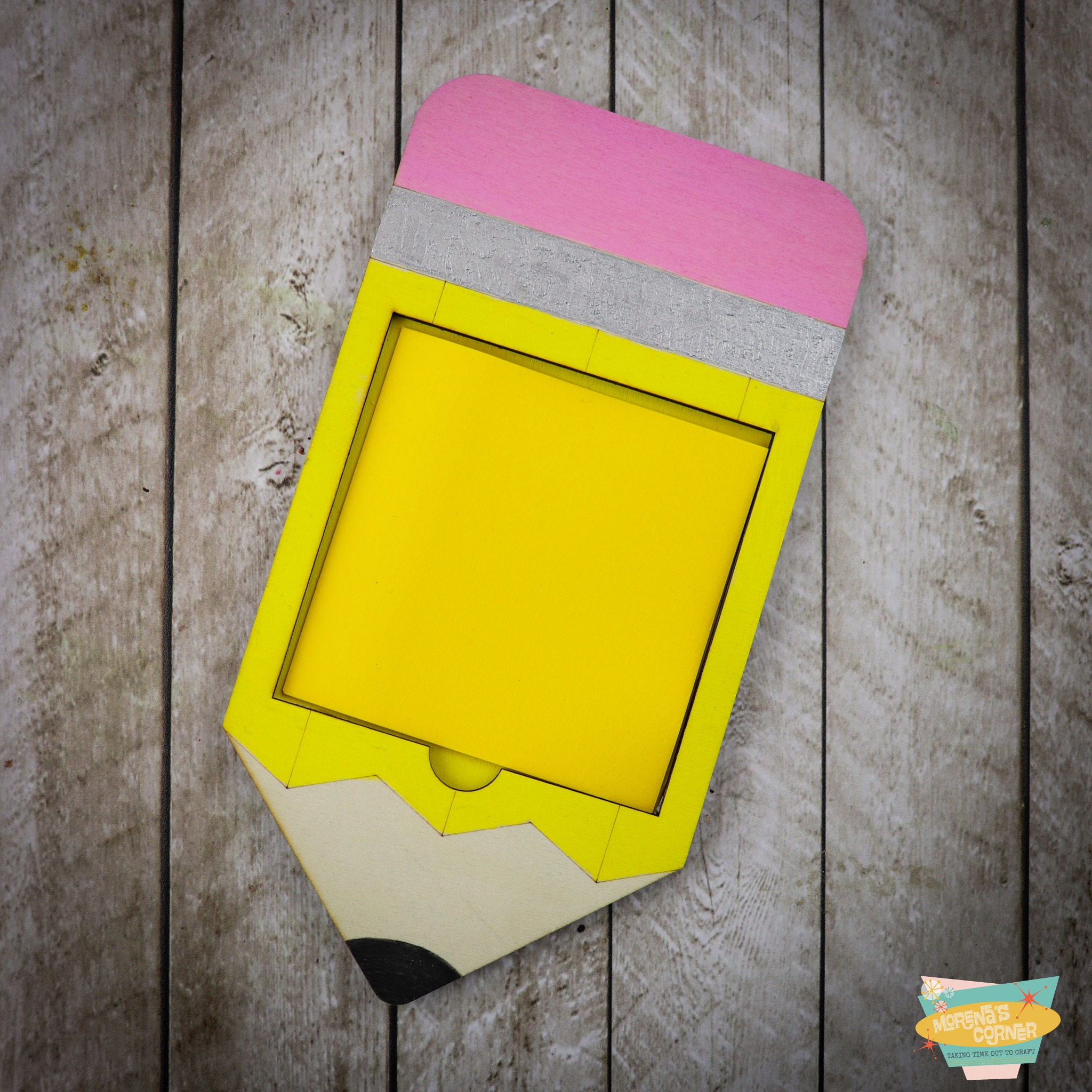 pencil sticky note holder