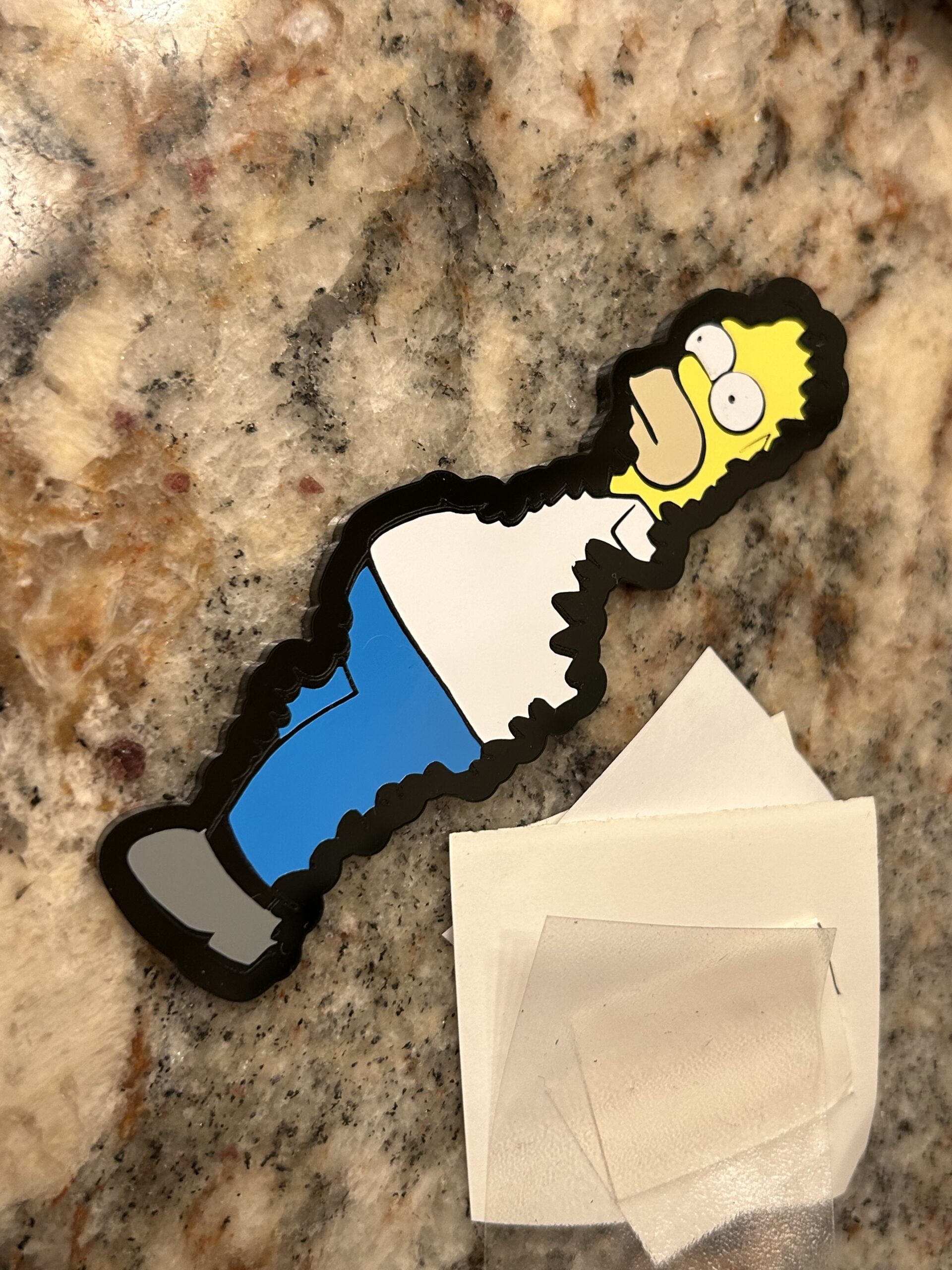 tiny homer simpson made with vinyl