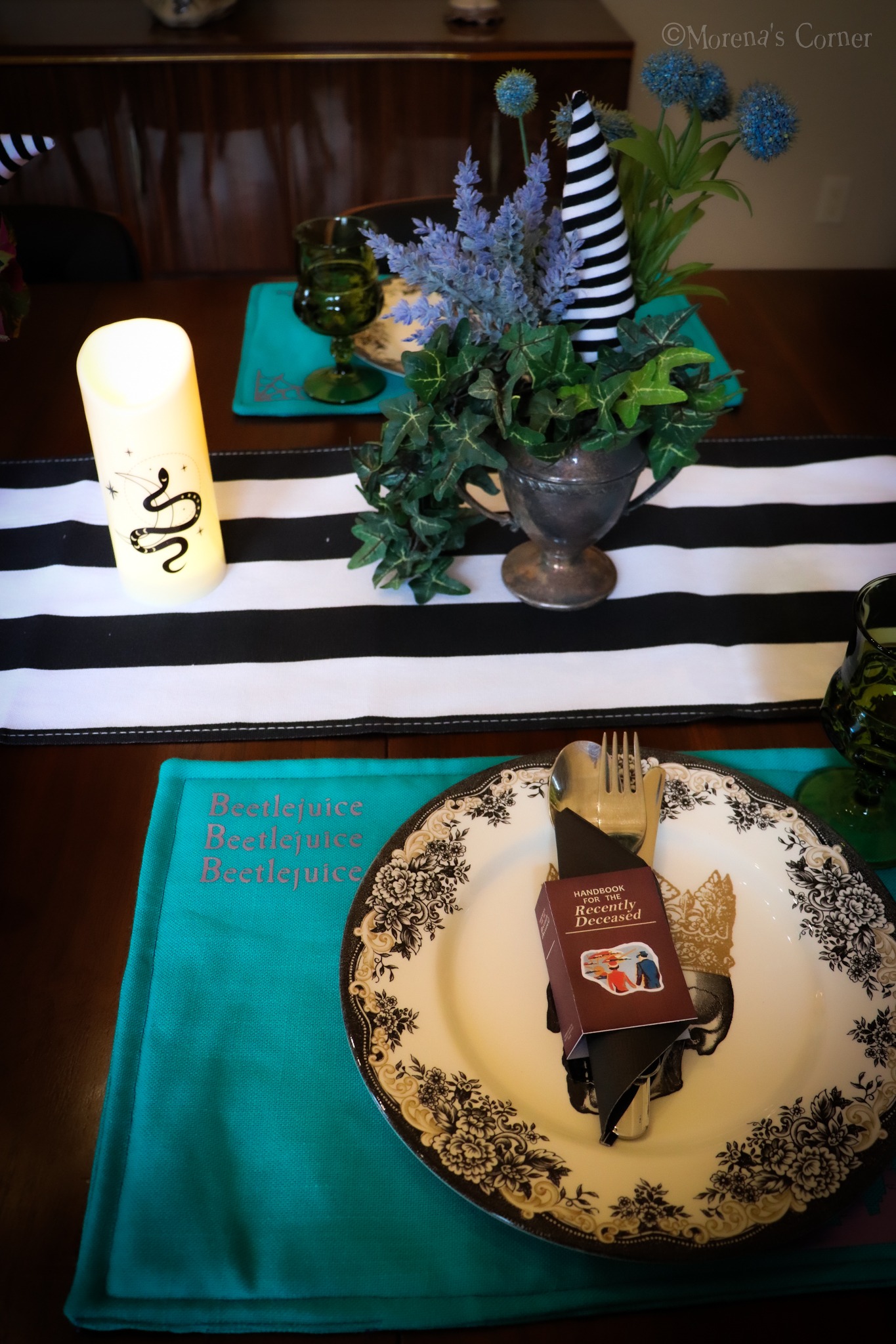 beetlejuice placemat DIY