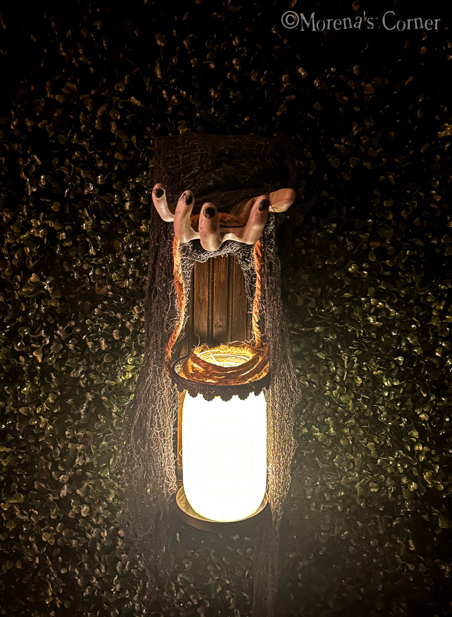 spooky sconce DIY