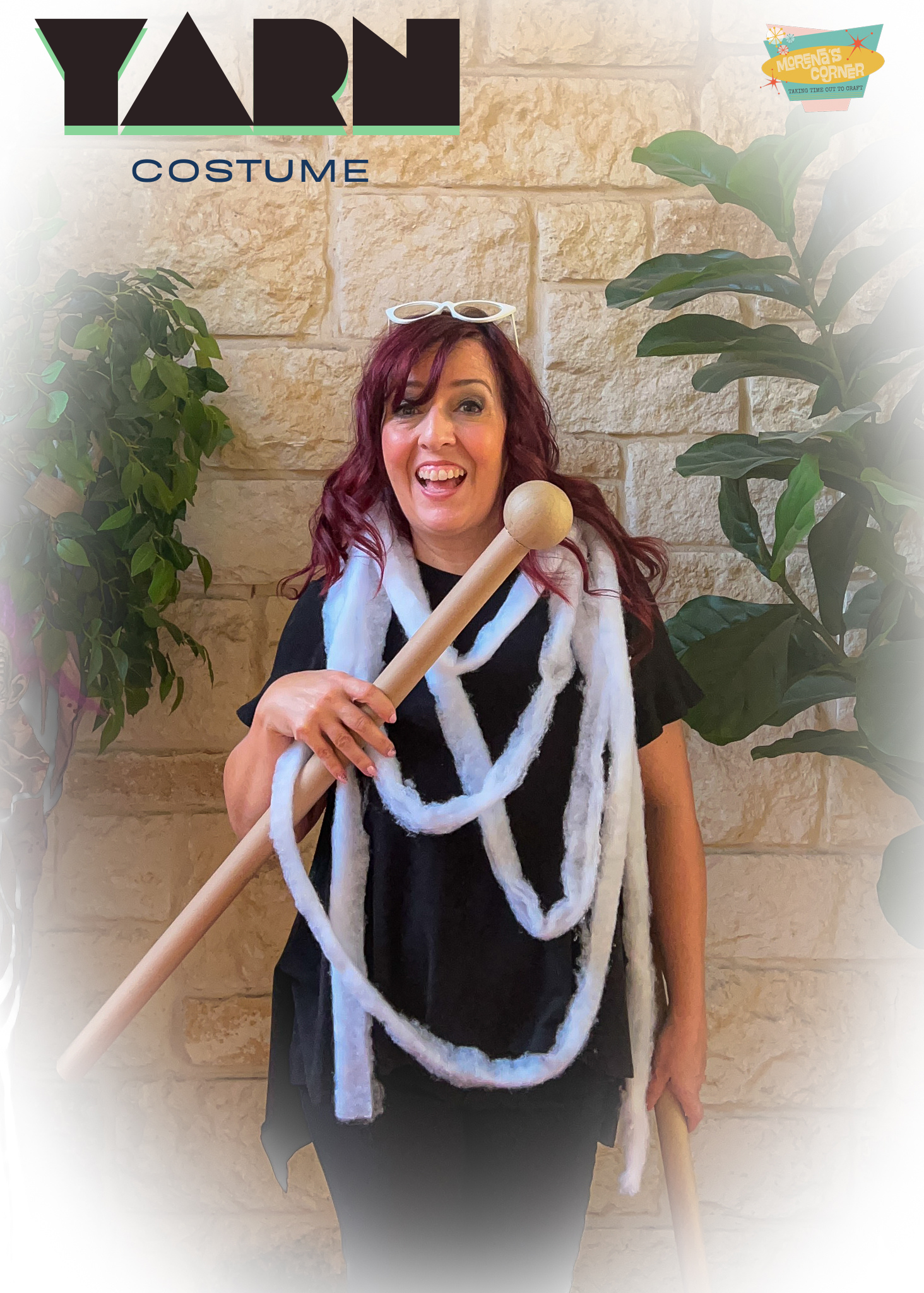 Yarn and Needle Costume DIY