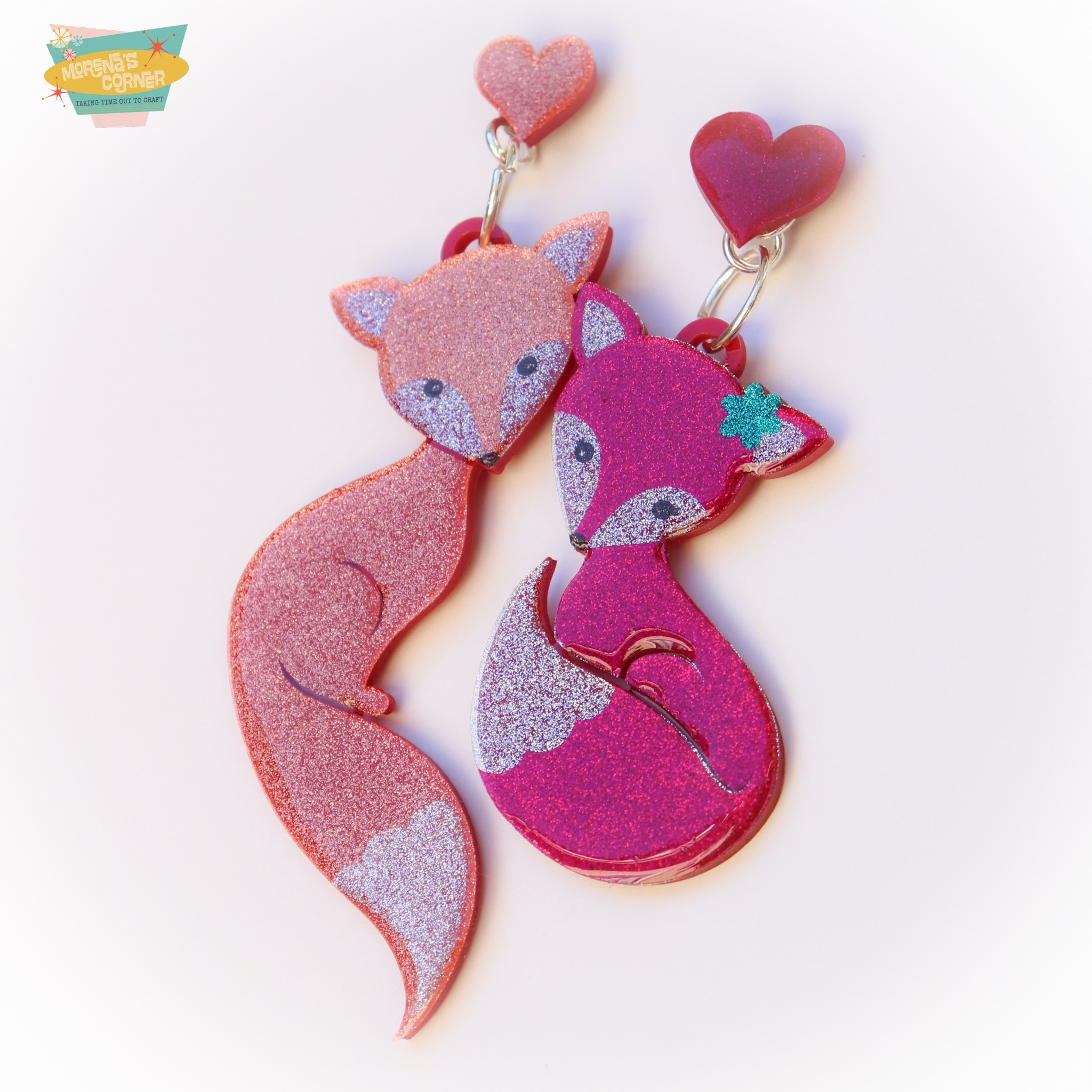 fox valentine earrings 