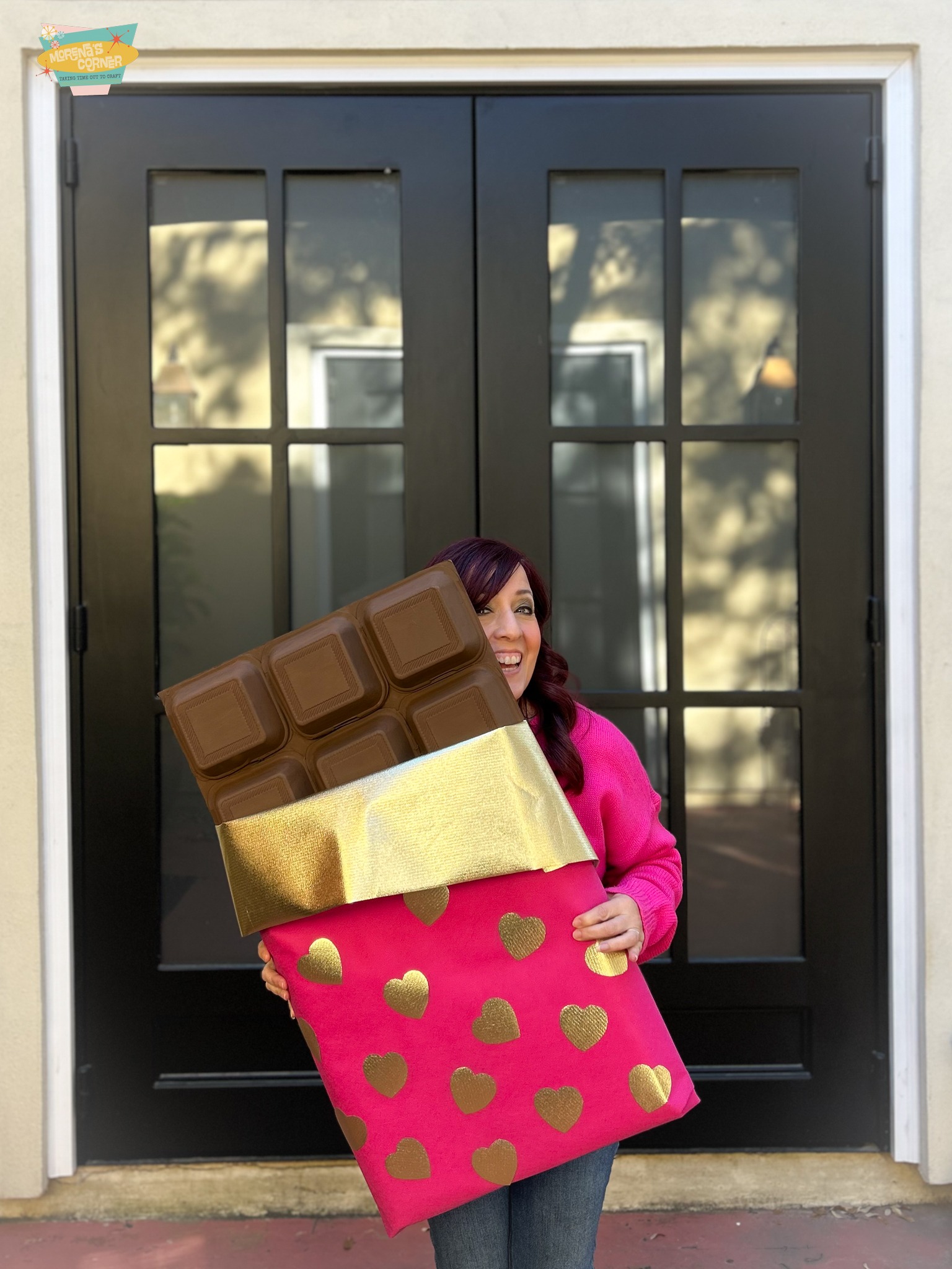 Giant Chocolate Candy Bar Decor DIY