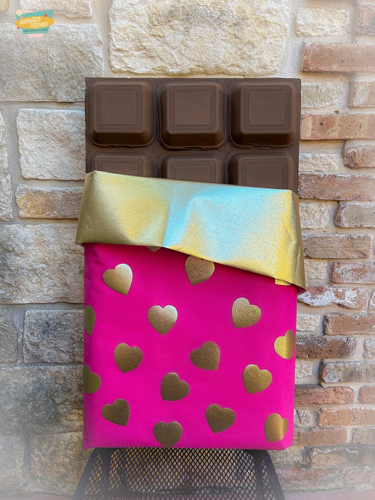 Giant Chocolate Candy Bar Decor DIY