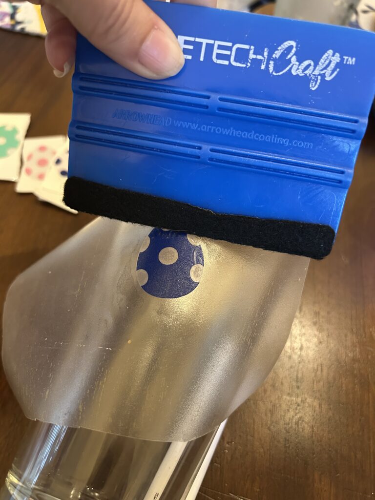 transfer color change vinyl to glass