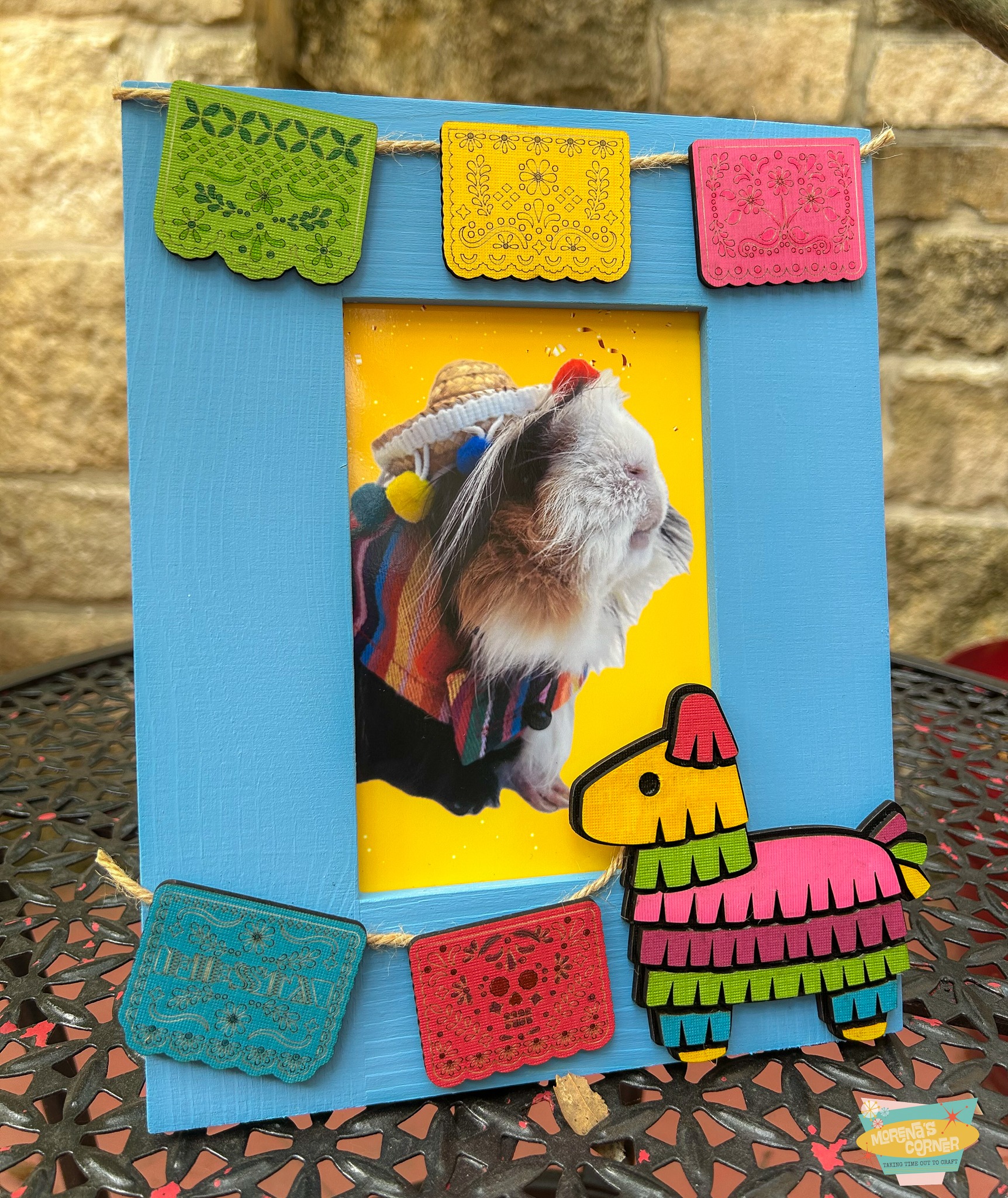 make a papel picado fiesta frame
