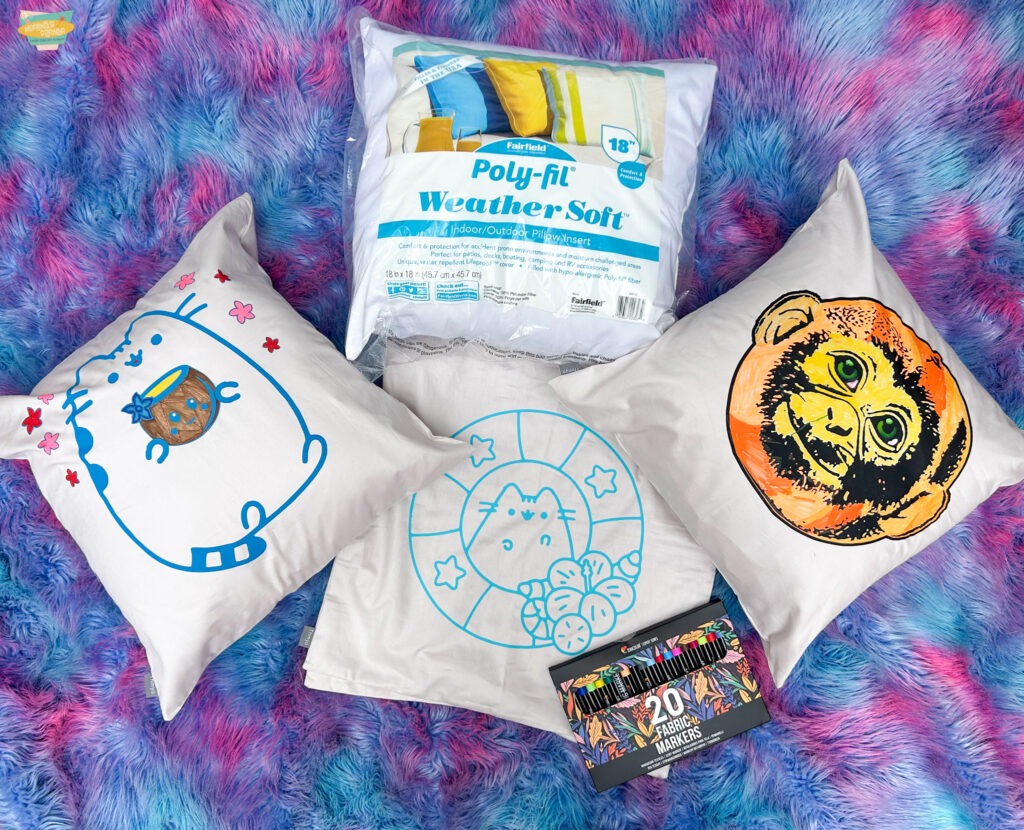 Sleepover Activity: Color Your Own Pillow