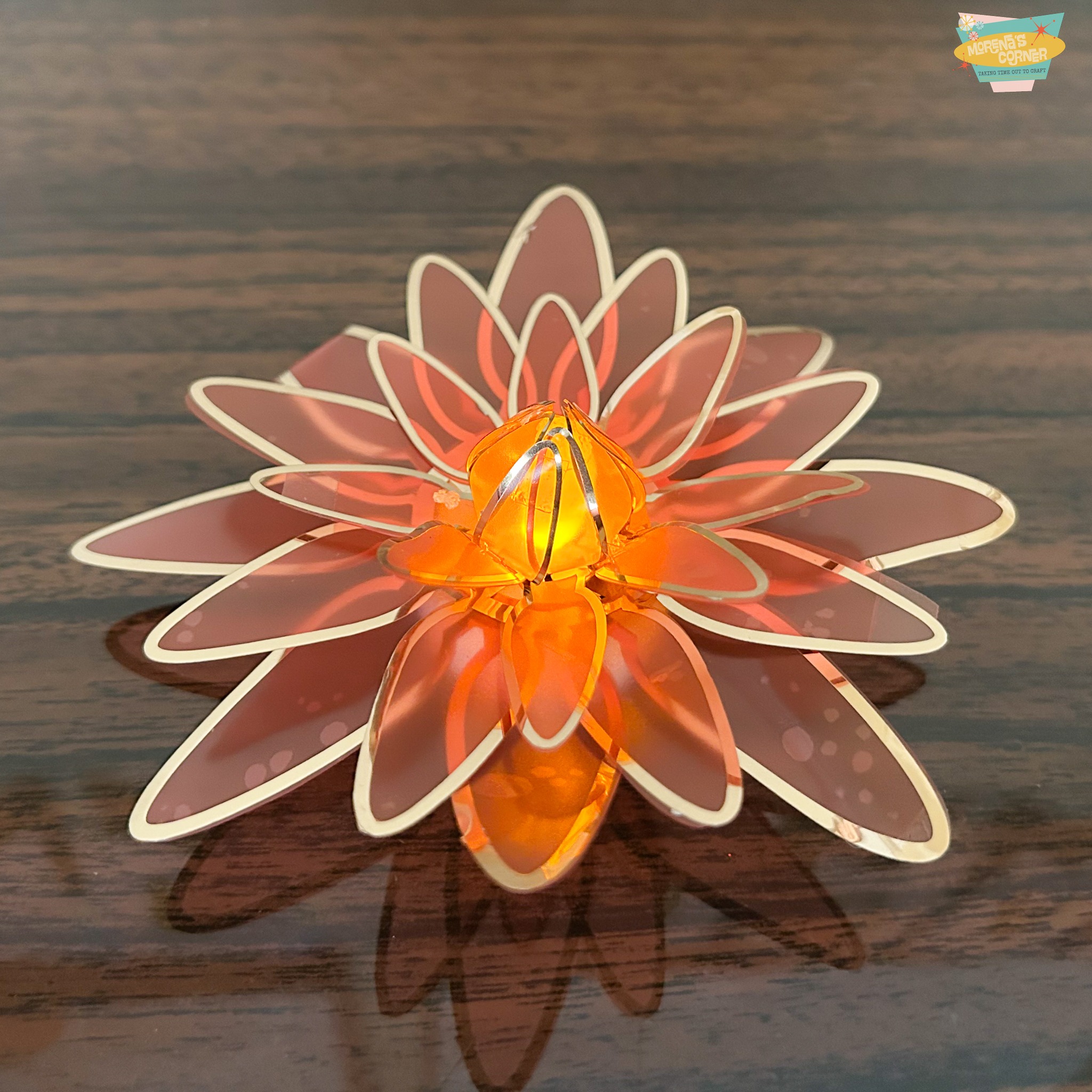 Vinyl Lotus Light Decor Tutorial