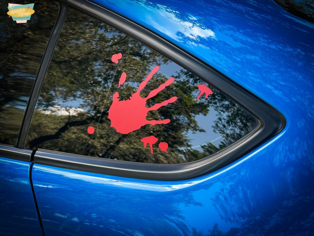 Halloween vinyl tutorial creepy car