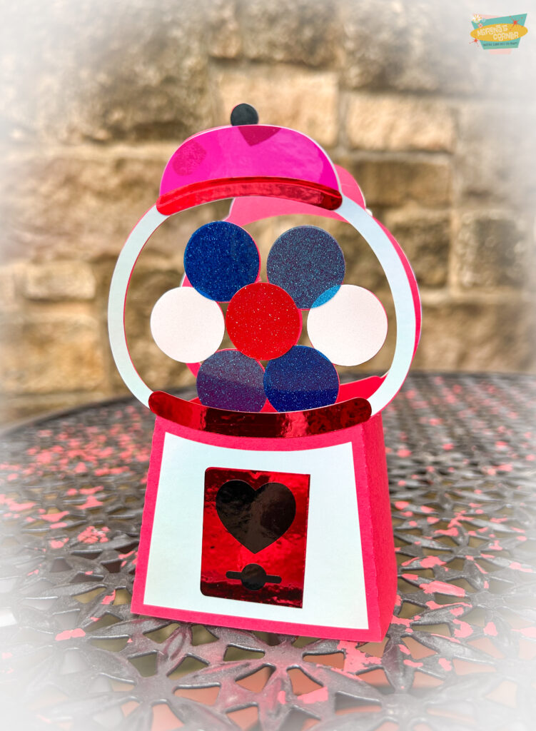 Vinyl Scrapbuster: 3D Gumball Machine Valentine Card