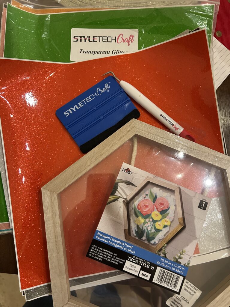 supplies list for vinyl wall art DIY