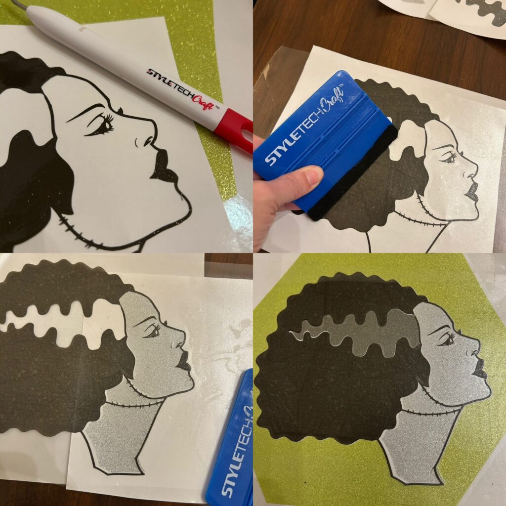 steps to make DIY vinyl wall art