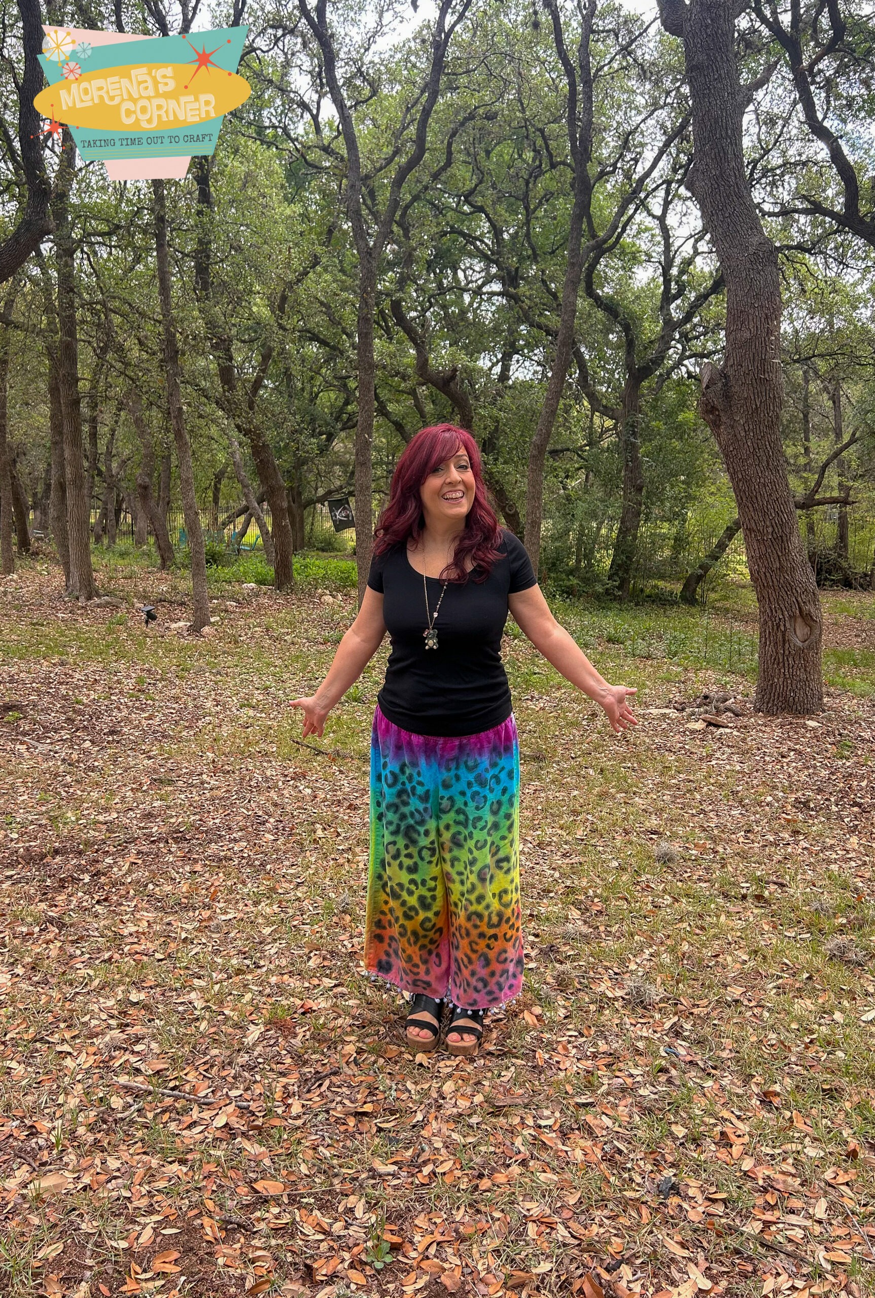 DIY Rainbow Leopard Pants: Tie Dye Tutorial