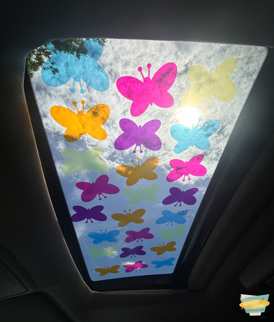 decorate sun roof with transparent vinyl