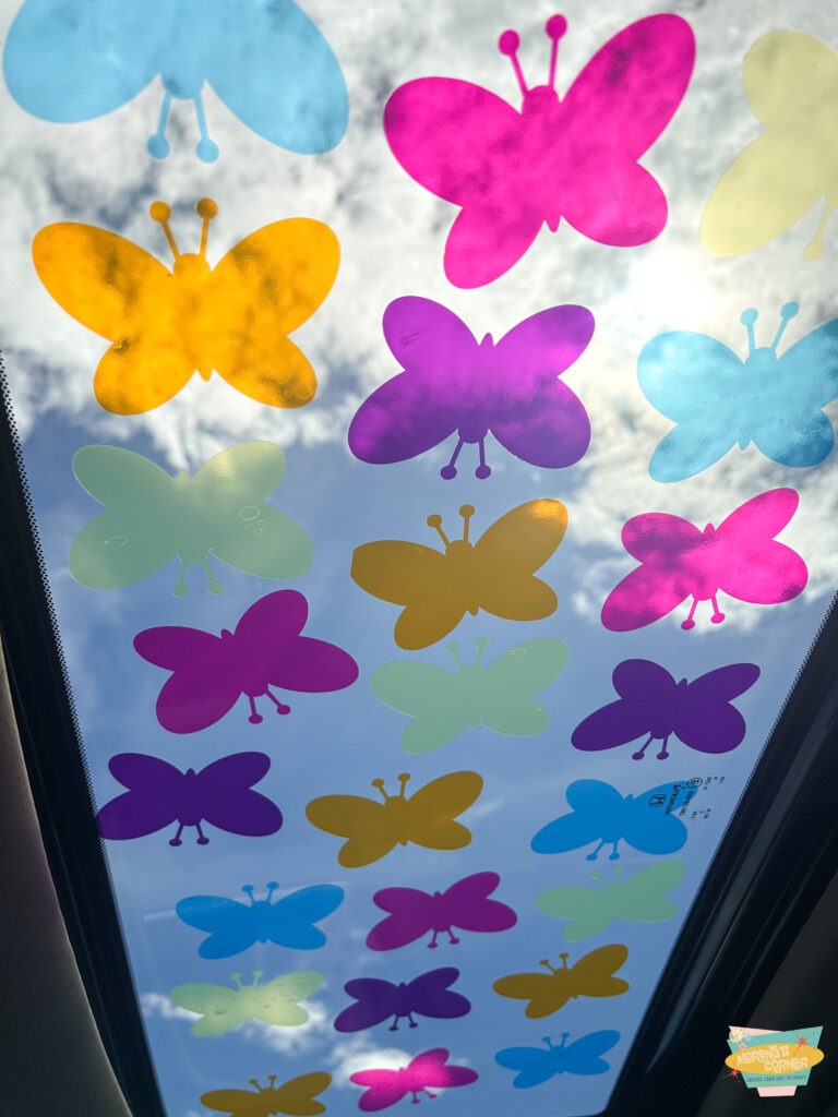 butterflies in car vinyl