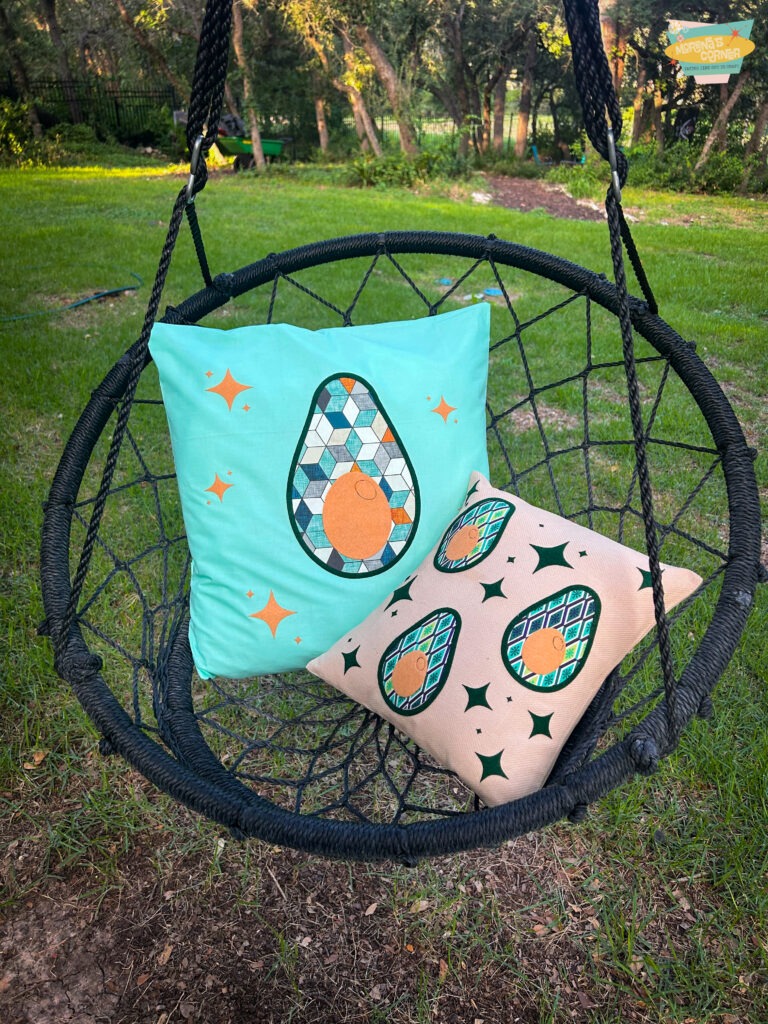 No Sew Pillow TutoriaL: Atomic Avocado