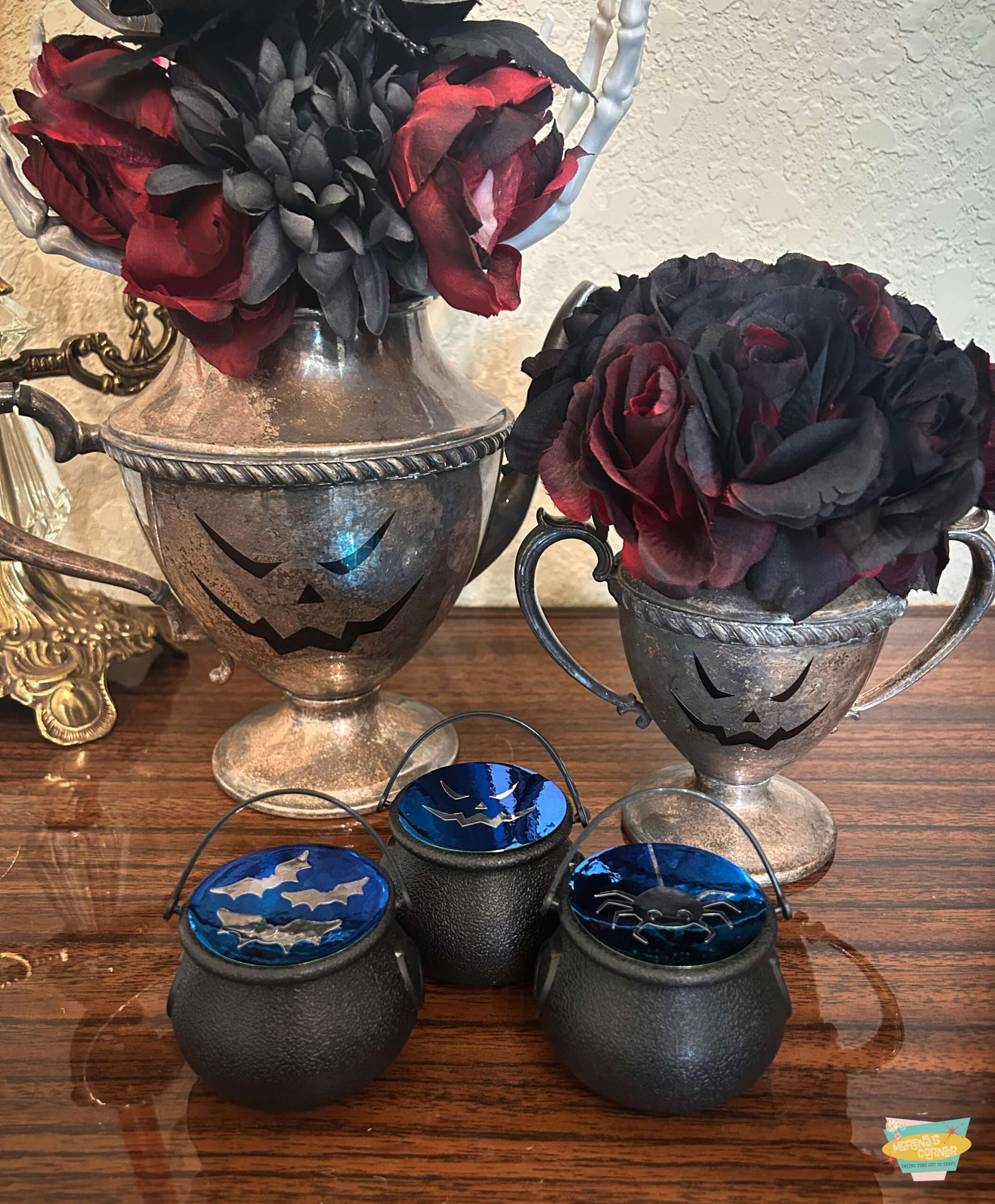 Spooky Silver and Cauldron Candy